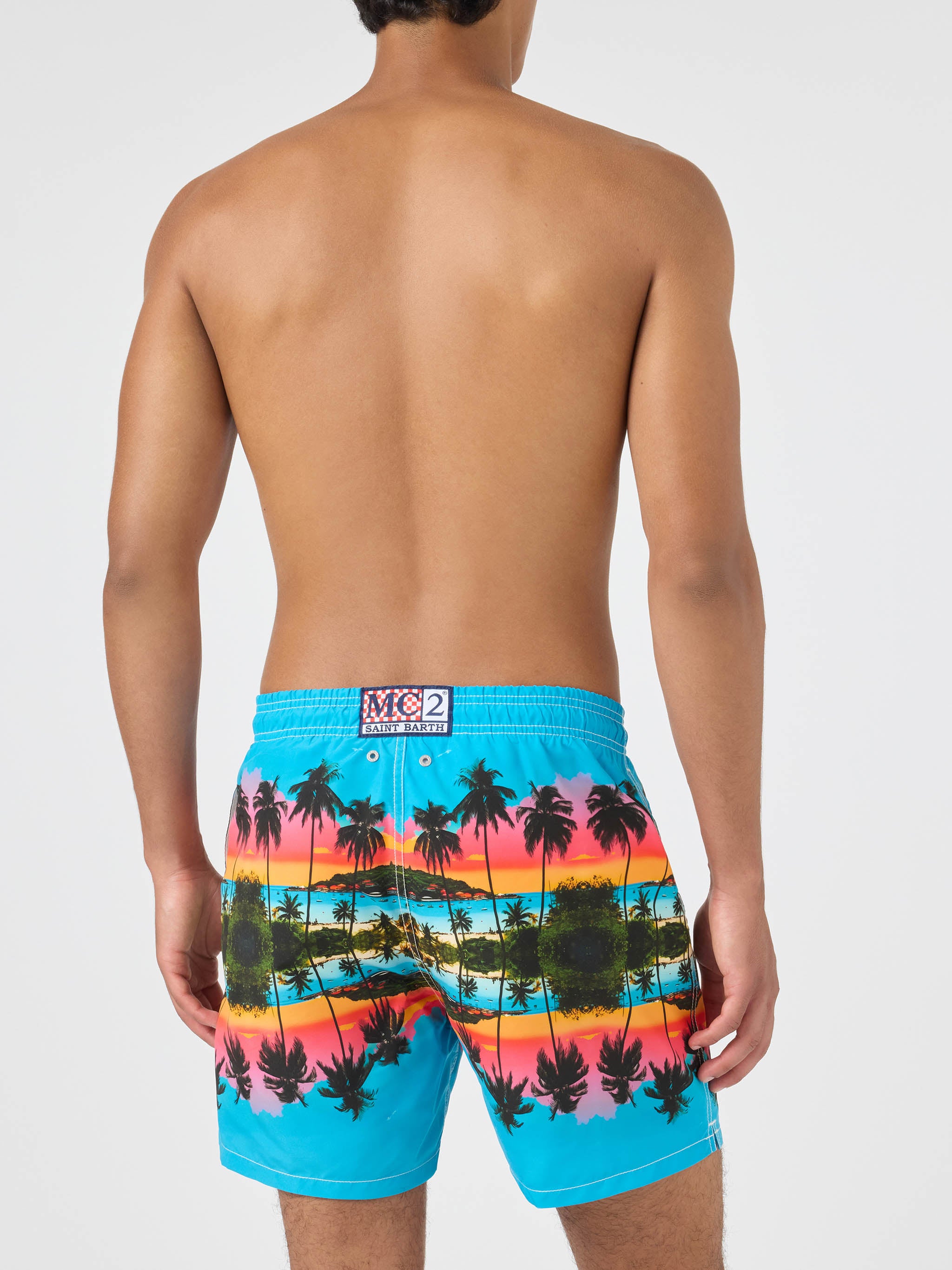 mc2-saint-barth-gustavia-costume-uomo-special-edition-palme-paesaggio-verde image 5