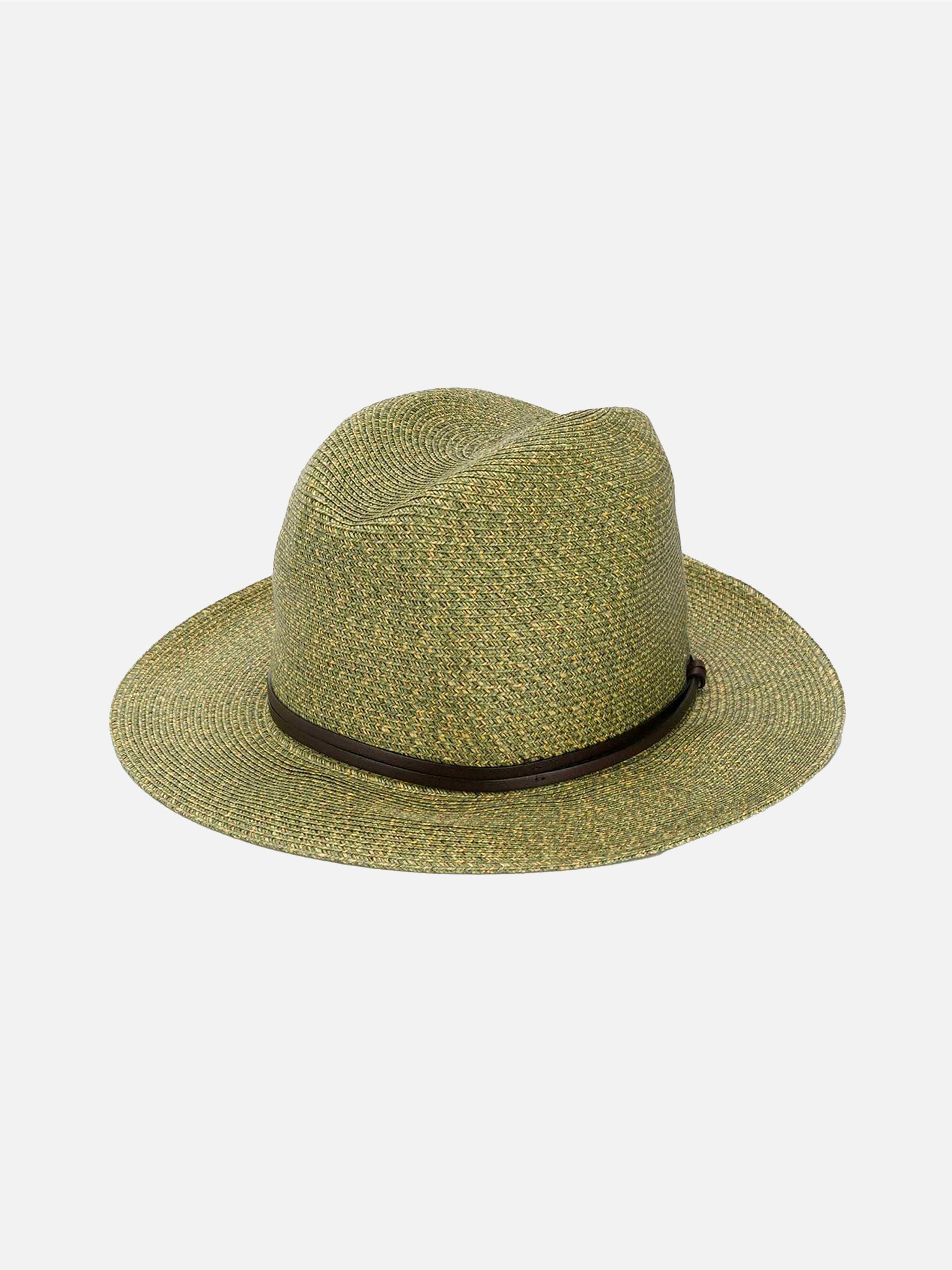 mc2-saint-barth-cappello-militare-unisex-in-fibra-di-carta-verde-stile-cowboy image 1