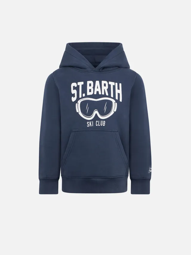 mc2-saint-barth-oli0001-felpa-bambino-con-cappuccio-ski-club-blu image 1