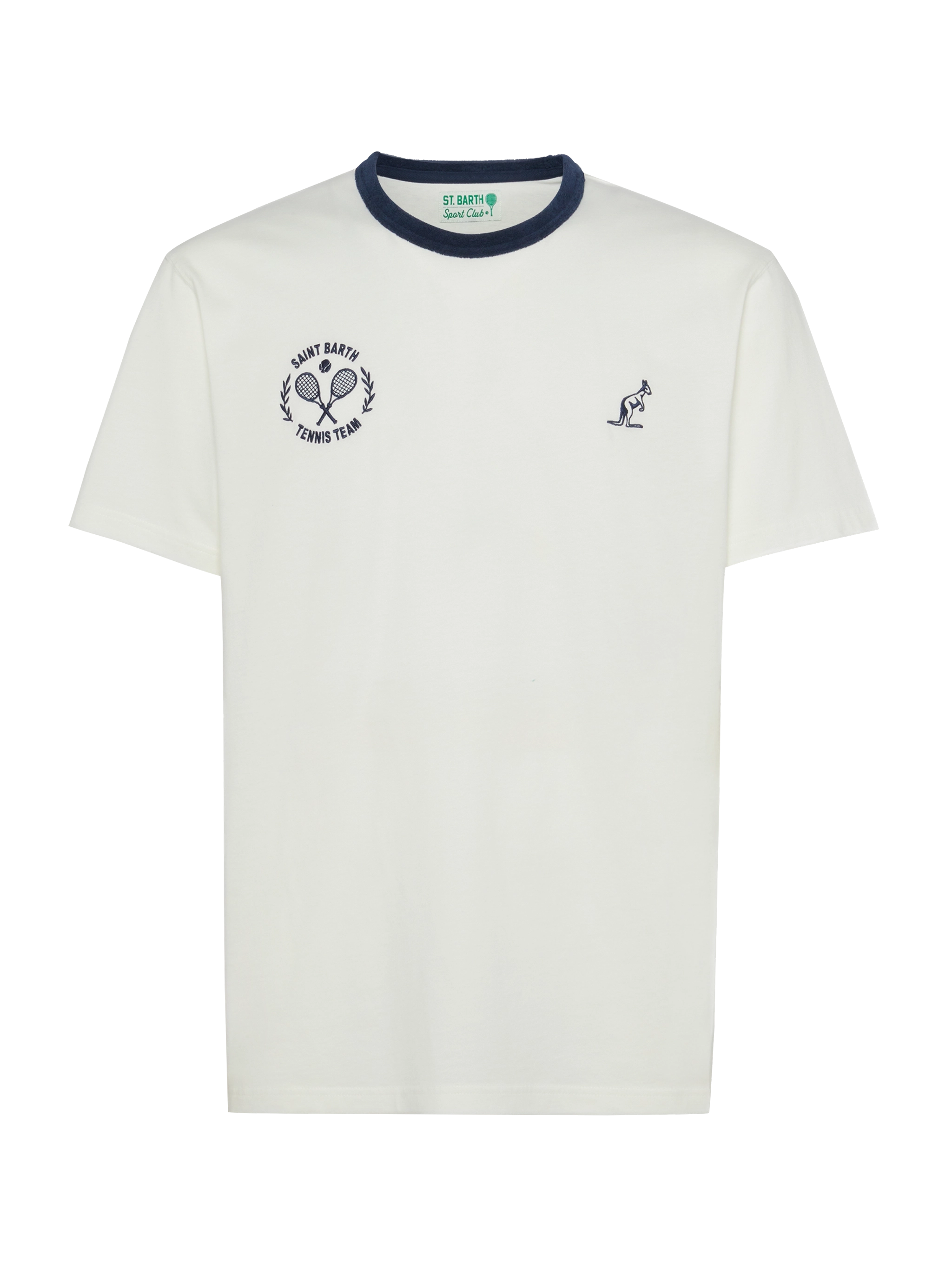 australian-t-shirt-dover-jersey-cotone-bianco-st-barth image 1