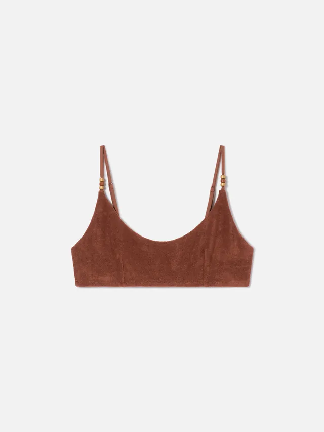 mc2-saint-barth-top-bikini-judy-bralette-marrone-in-spugna-con-charms image 1