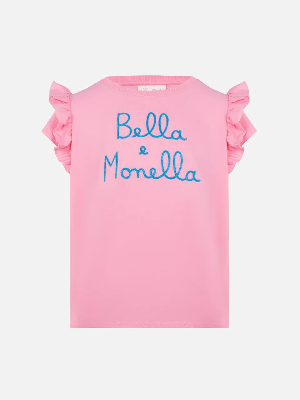mc2-saint-barth-baby-t-shirt-cotone-bambina-volant-rosa-bella-e-monella image 1