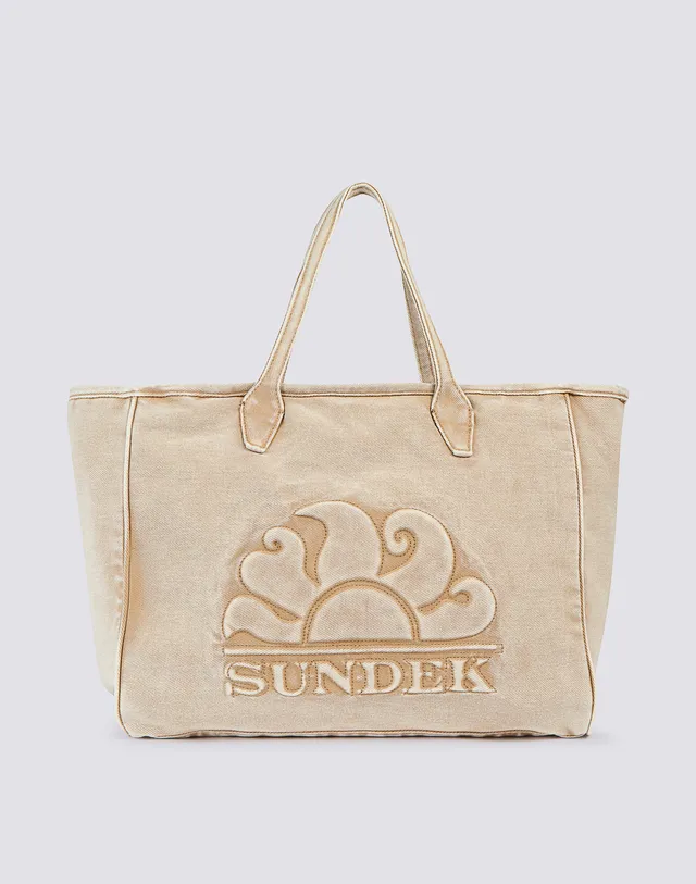 sundek-roberts-tote-bag-regular-donna-in-cotone-canvas-tinto-capo image 1