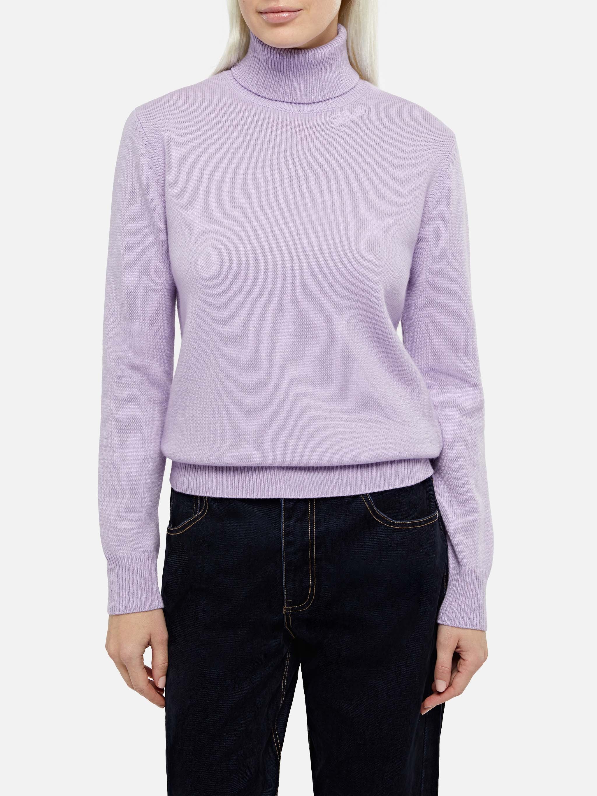 mc2-saint-barth-moody-dolcevita-donna-lilla-in-misto-cashmere image 1