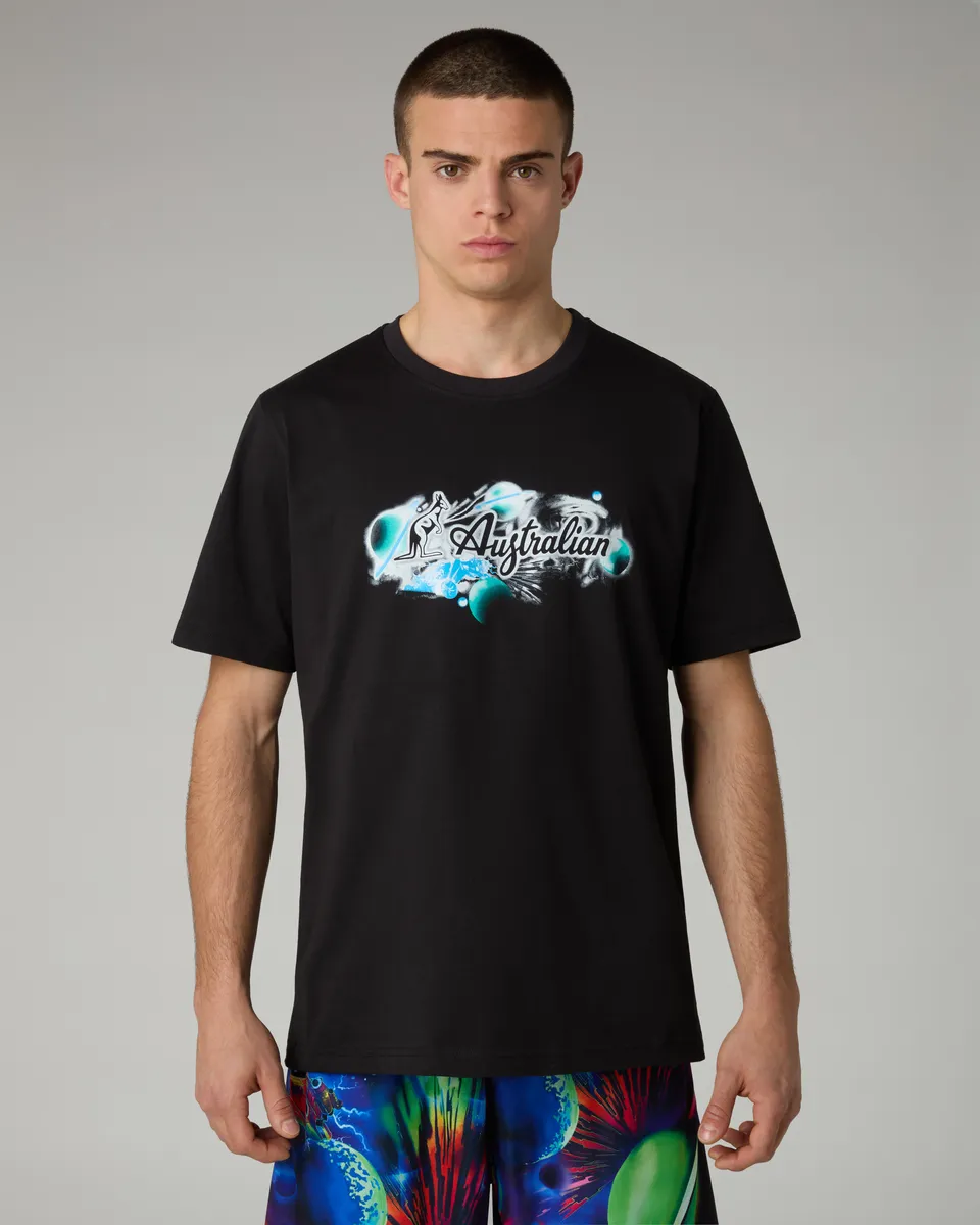 australian-planets-t-shirt-cotone-nera-heritage image 1