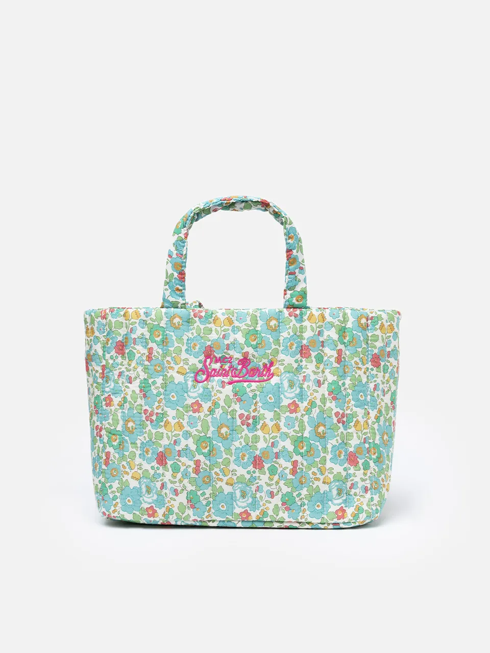 mc2-saint-barth-borsa-soft-tote-mid-trapuntata-betsy-con-stampa-liberty-verde image 1