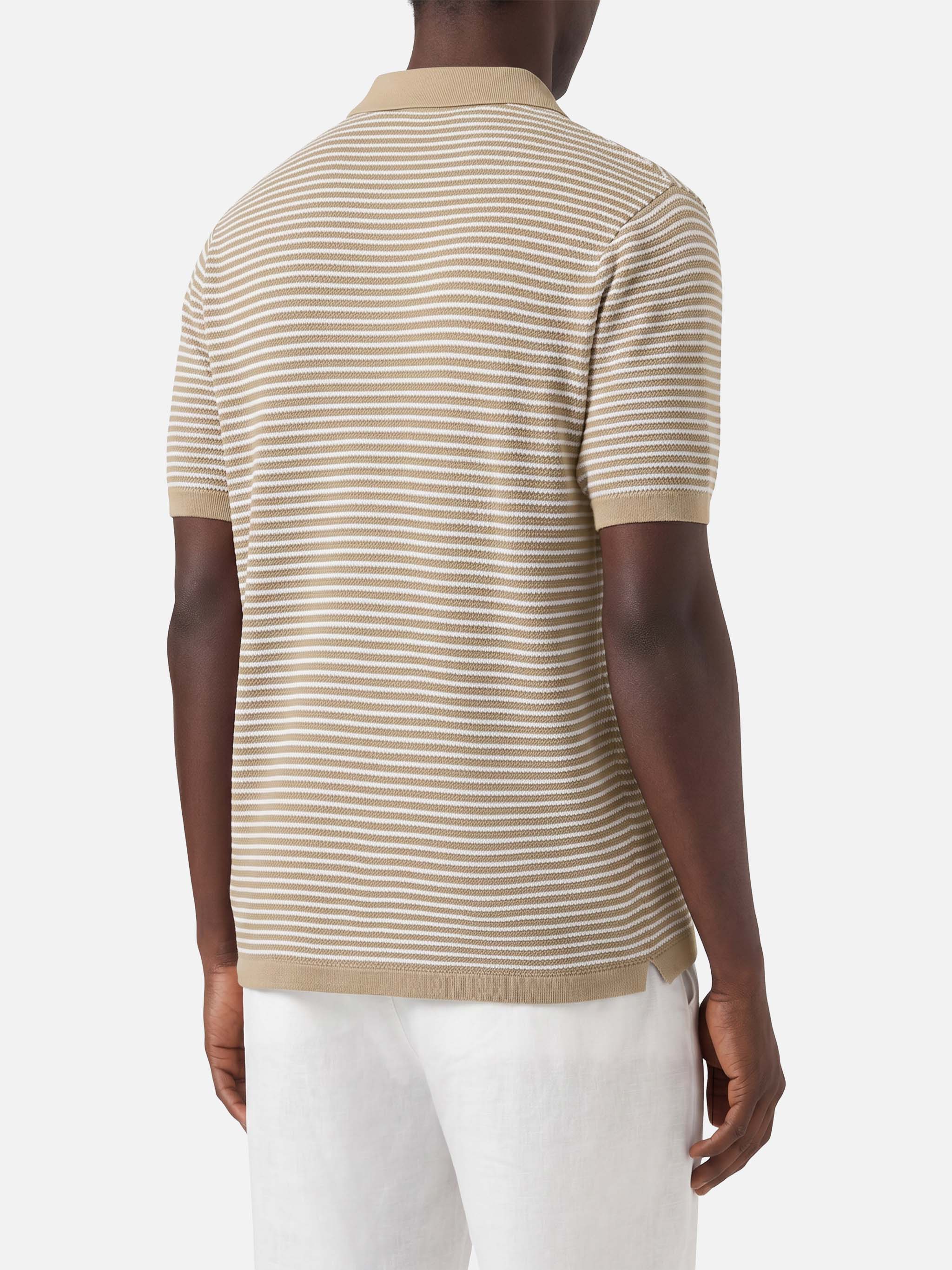 mc2-saint-barth-sloan-polo-uomo-in-cotone-high-twist-a-righe-beige image 3
