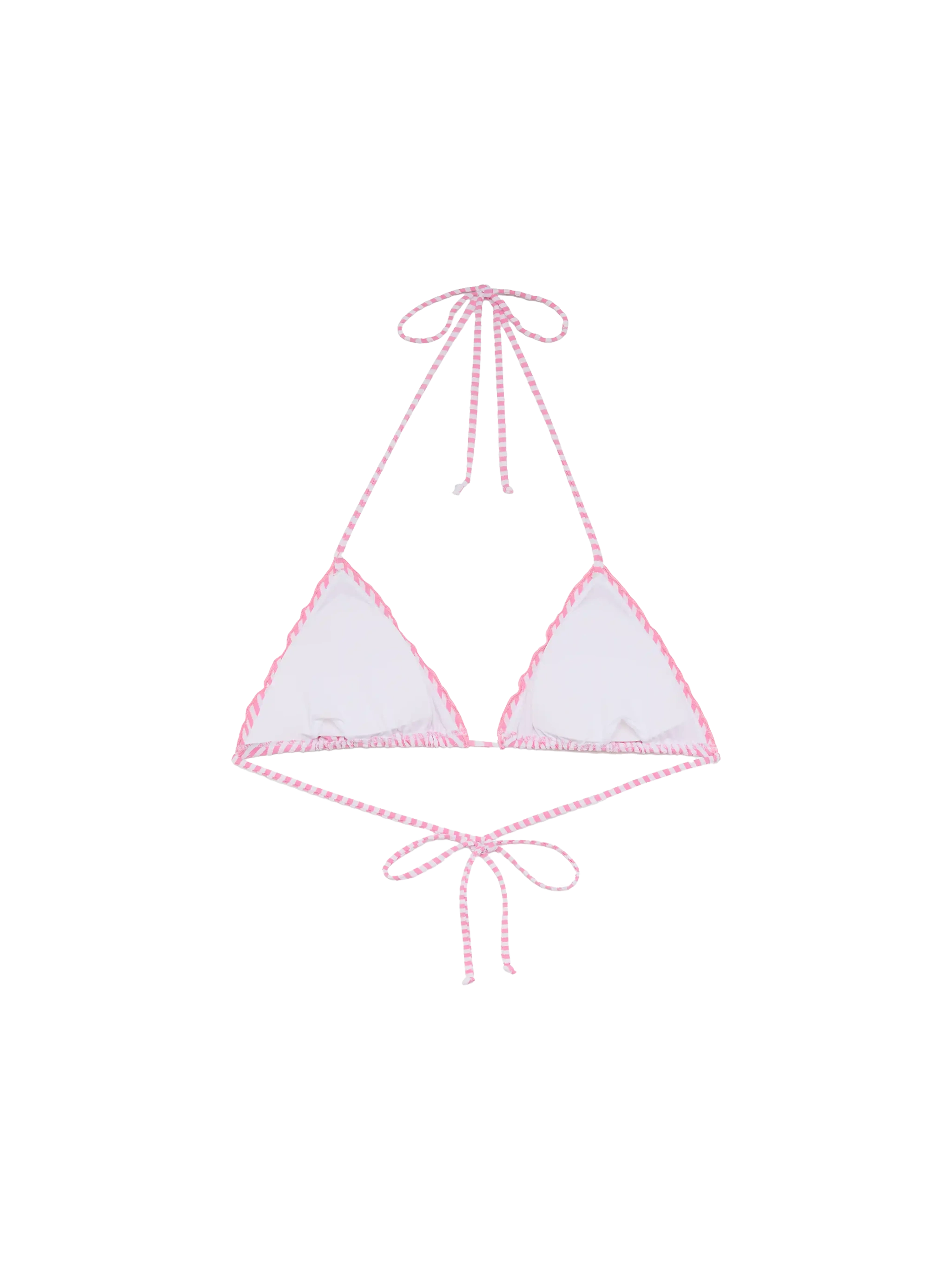 mc2-saint-barth-top-mare-donna-sagittarius-triangolo-seersucker-rosa image 2