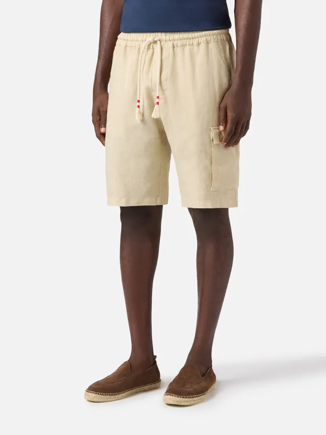 mc2-saint-barth-marseille-bermuda-uomo-in-lino-beige image 1