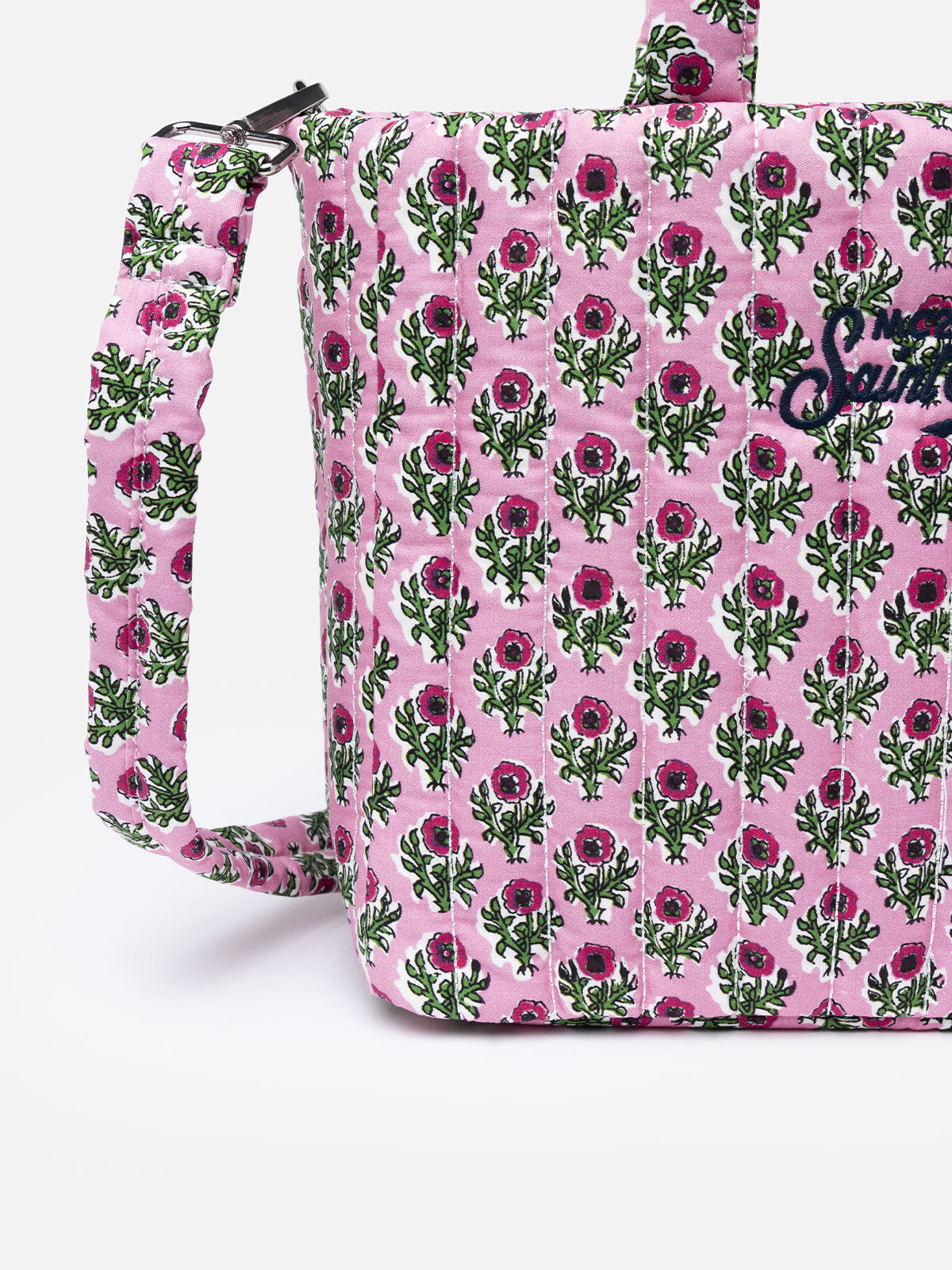 mc2-saint-barth-borsa-soft-tote-mid-trapuntata-a-fiori-rosa image 2