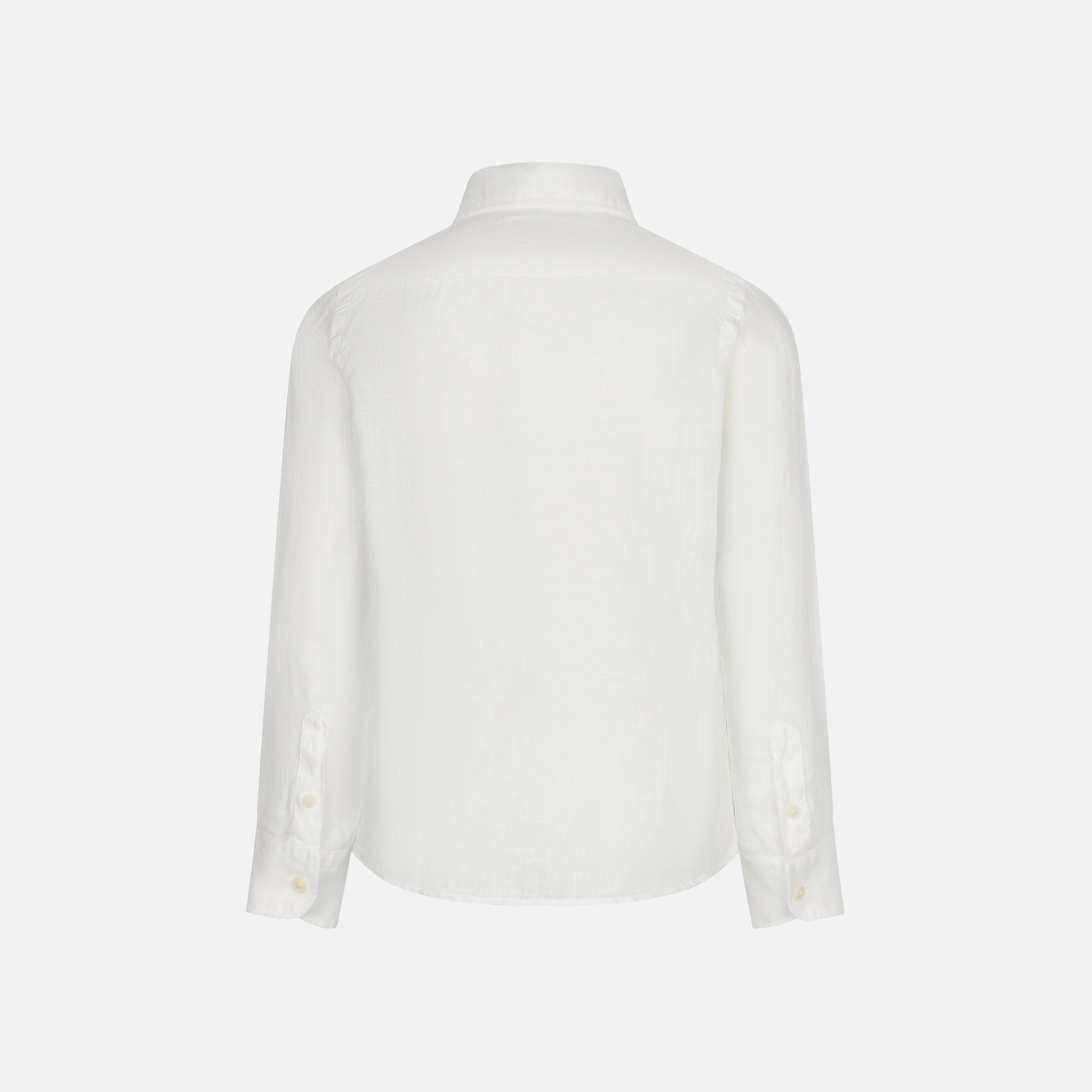 mc2-saint-barth-camicia-da-bambino-in-lino-bianco image 2