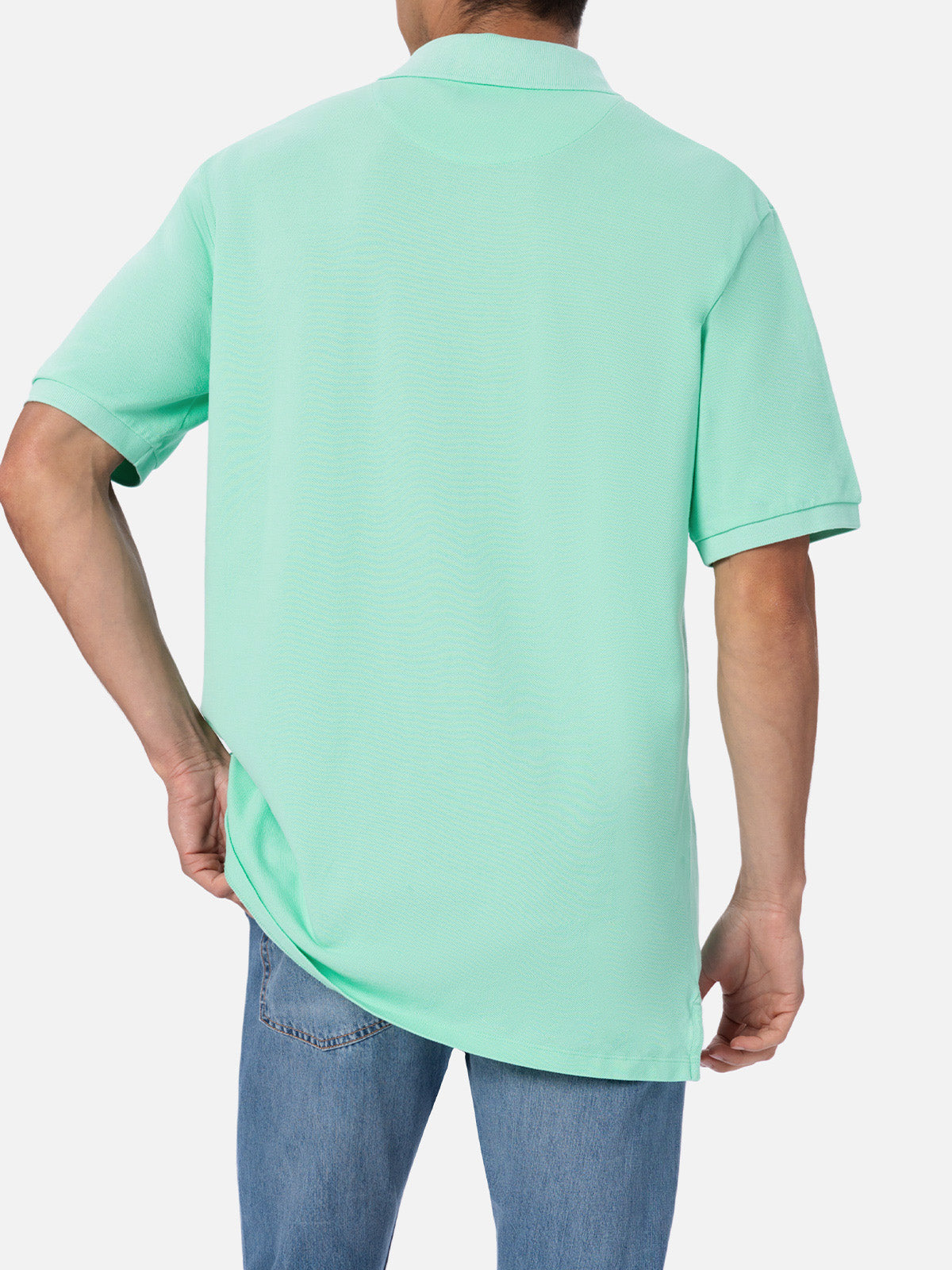 mc2-saint-barth-polo-beverly-hills-uomo-in-cotone-piquet-verde-acqua image 3