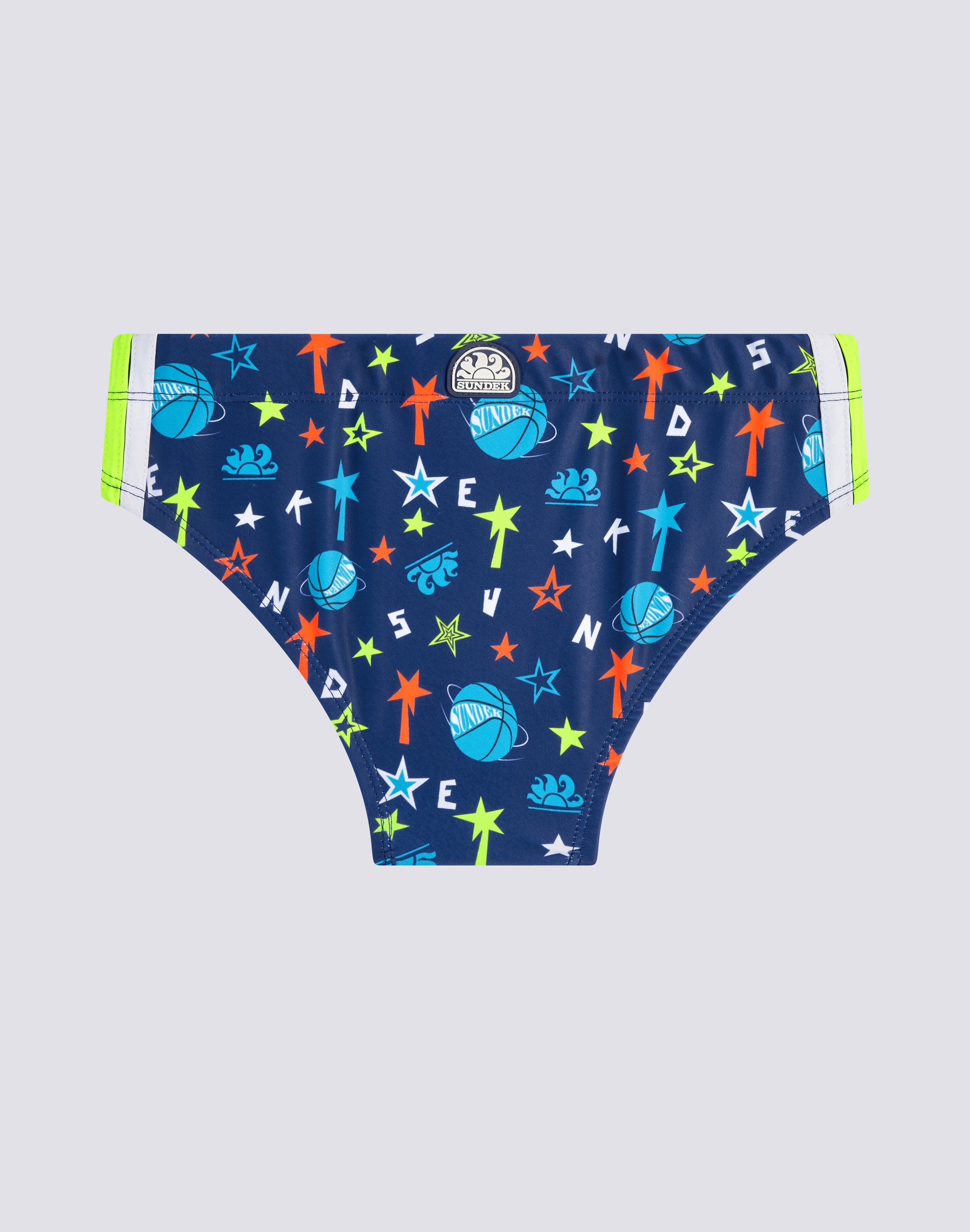 sundek-slip-mare-mini-bimbo-diwalter-stampa-stelle-in-econyl image 2