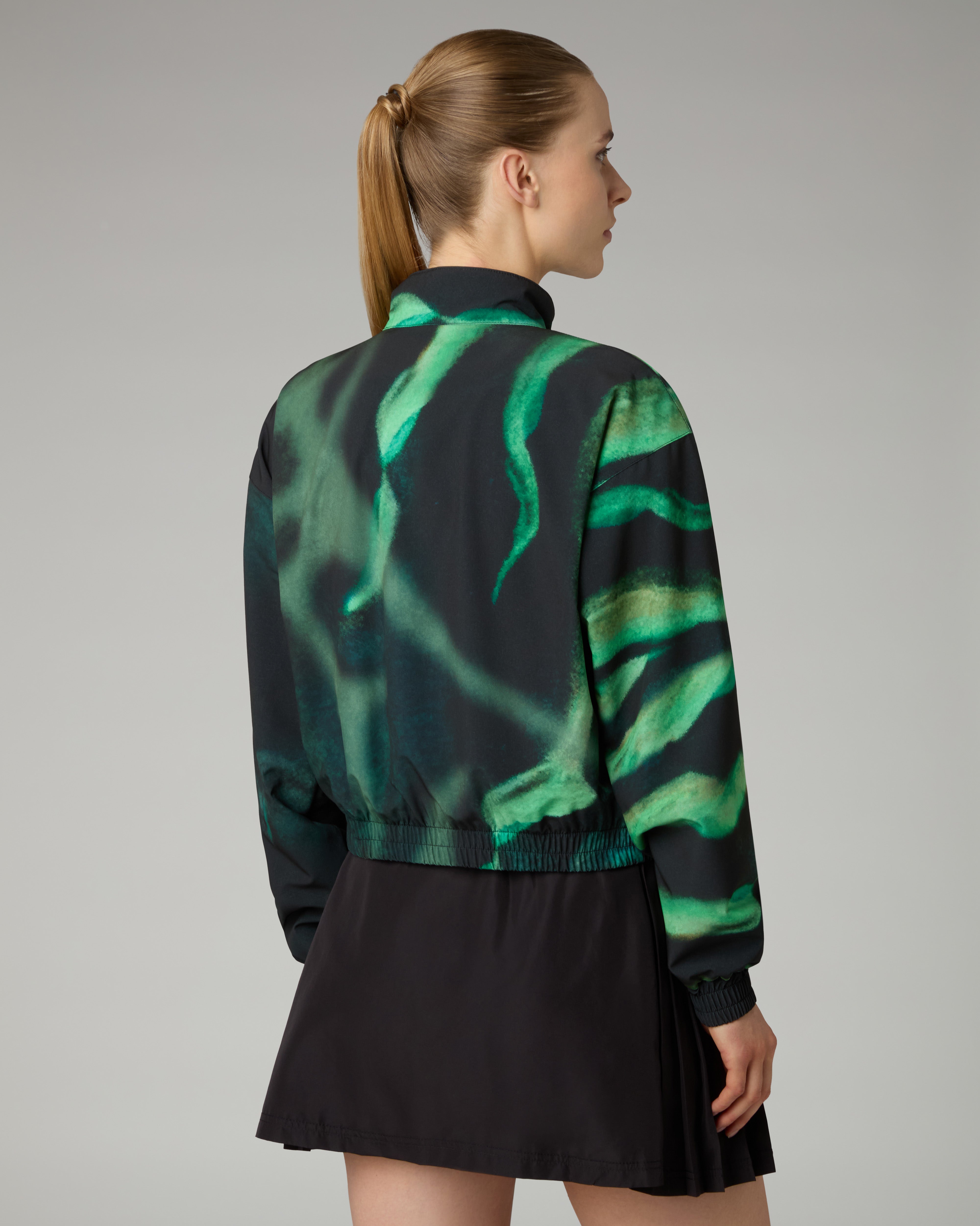 australian-blanca-track-jacket-nera-bi-elastica-slam-taglio-cropped image 3