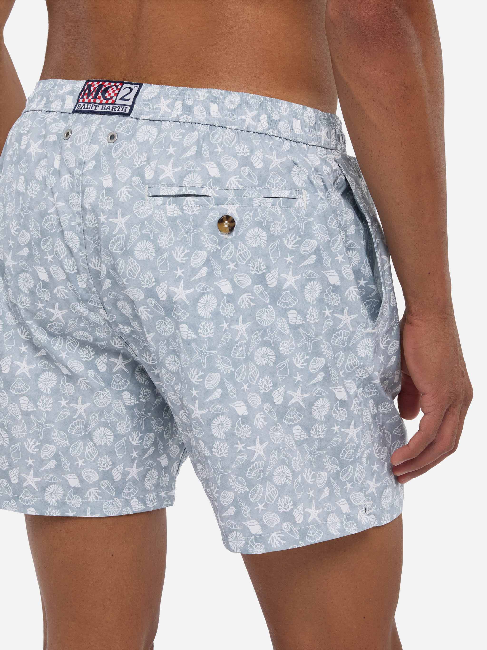 mc2-saint-barth-comfort-light-costume-mare-uomo-stampa-conchiglie-grigio image 6