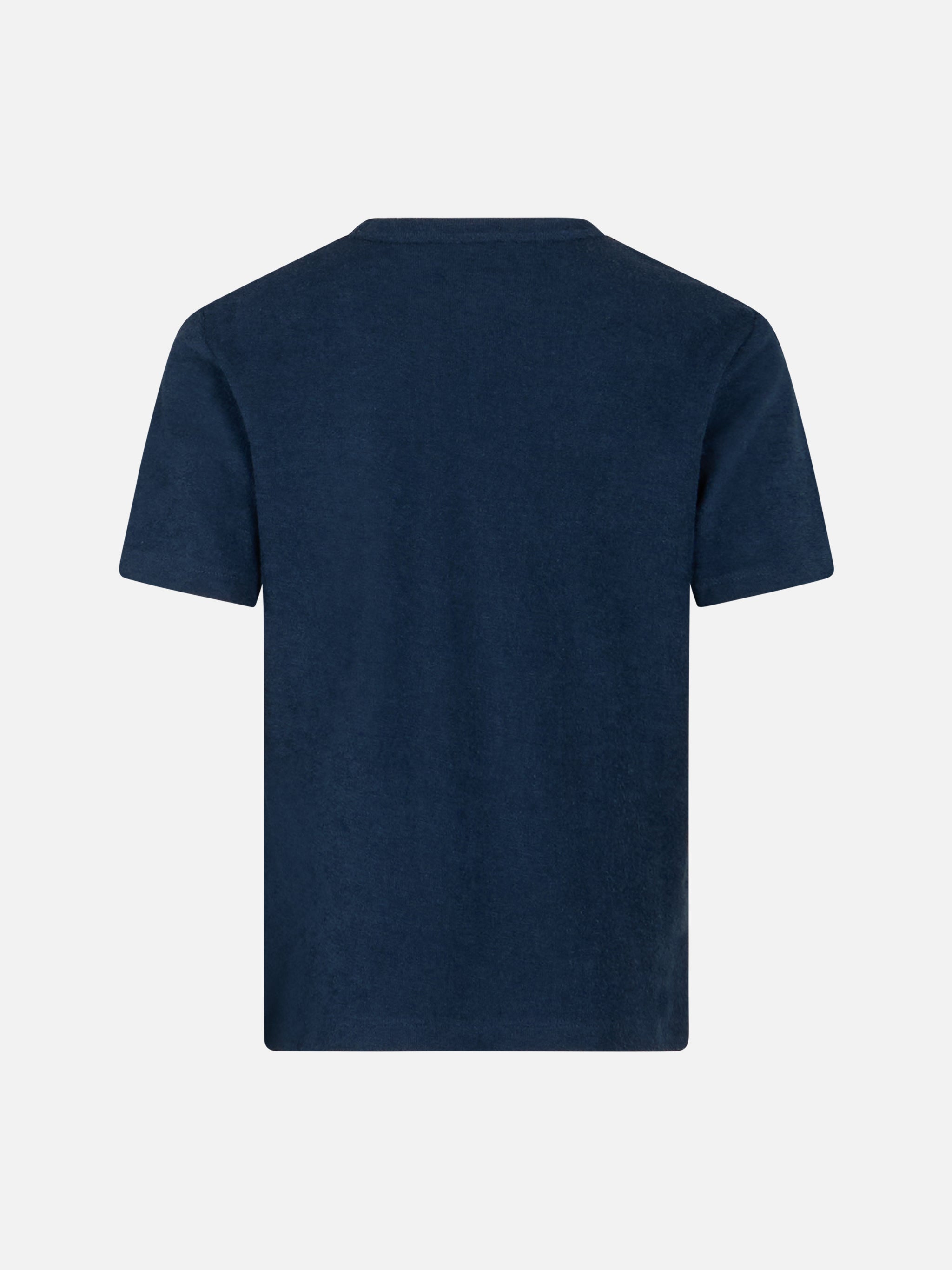 mc2-saint-barth-gary-jr-t-shirt-bambino-spugna-blu-navy-ricamo image 2