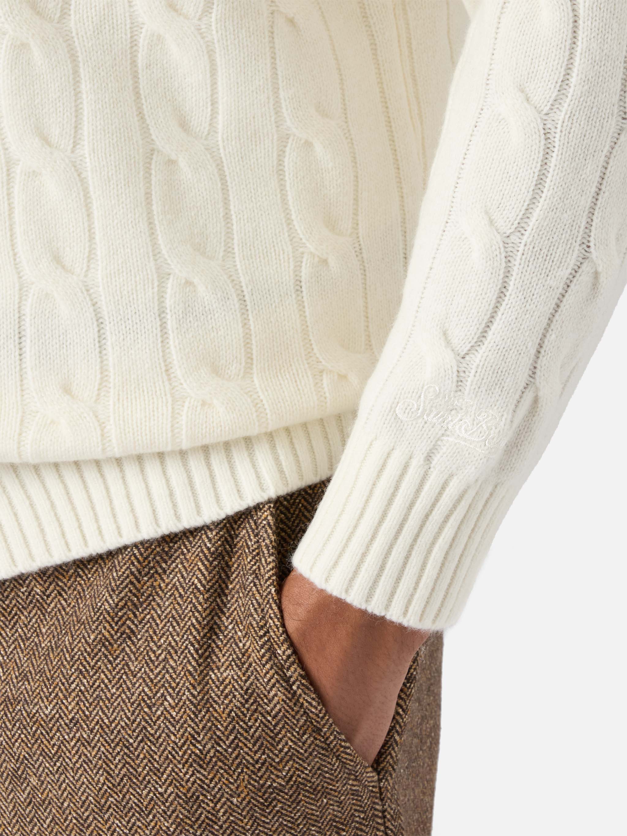 mc2-saint-barth-maglione-regent-trecce-100-lana-bianco-uomo image 4