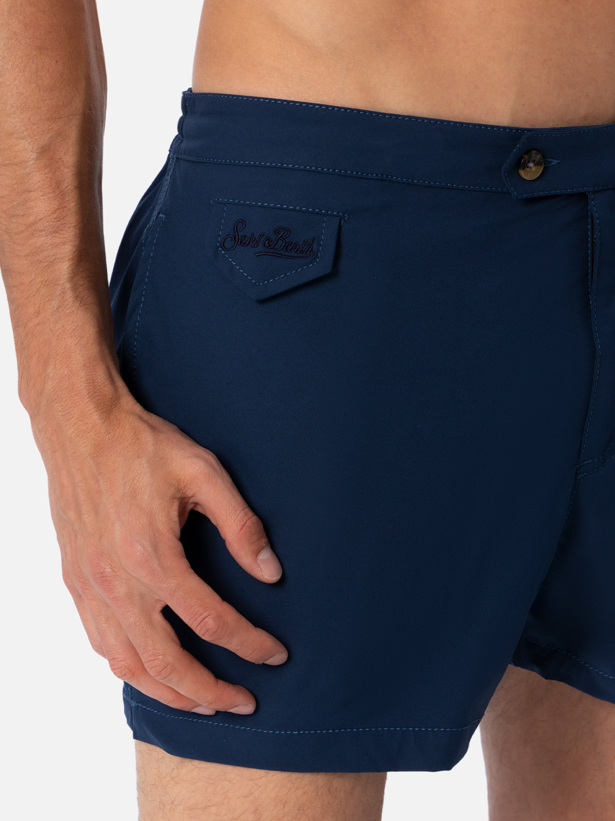mc2-saint-barth-harrys-costume-mare-uomo-blu-navy-tinta-unita-slim image 3