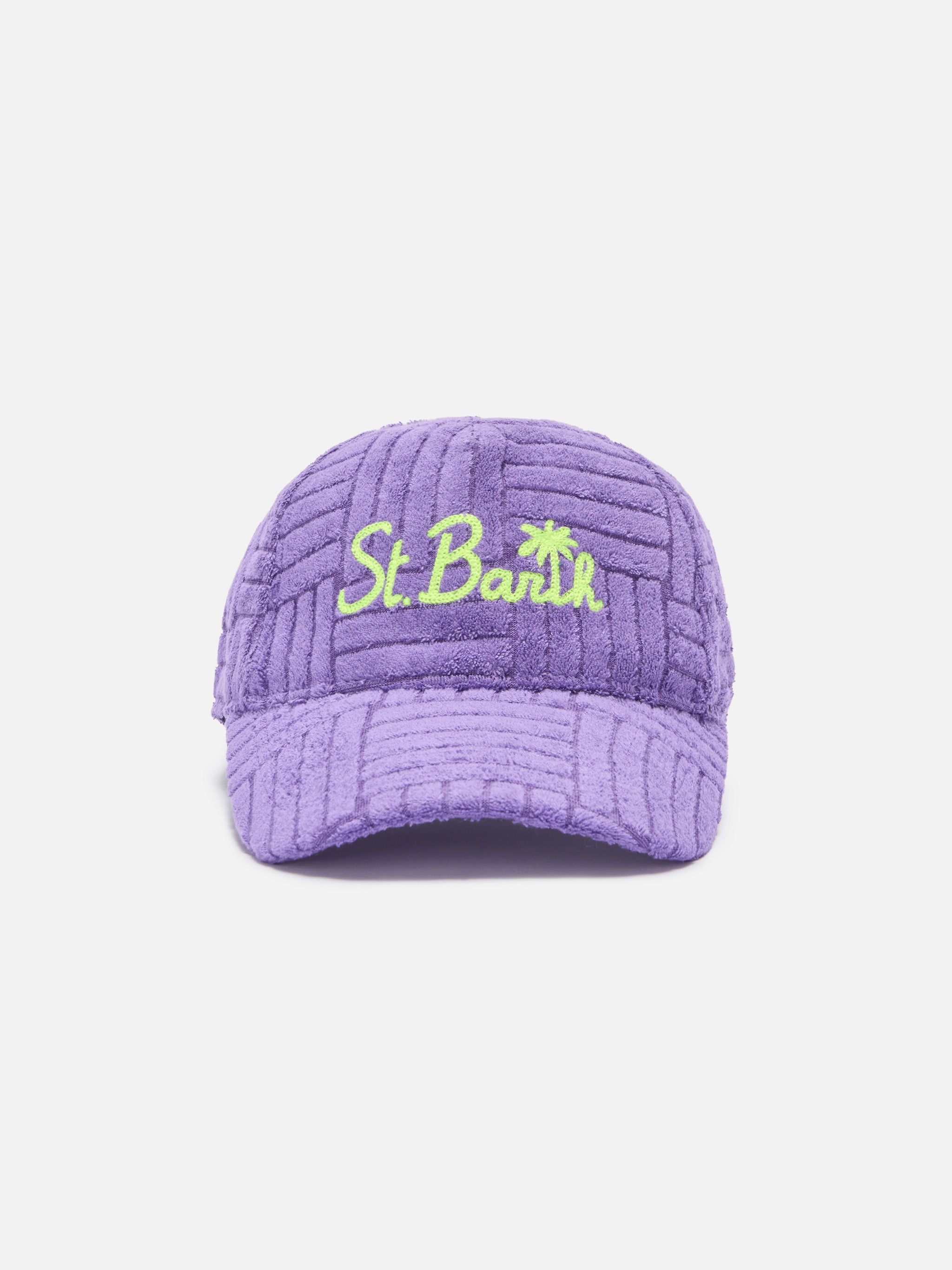 mc2-saint-barth-cappellino-matthew-in-spugna-viola-accessorio image 1