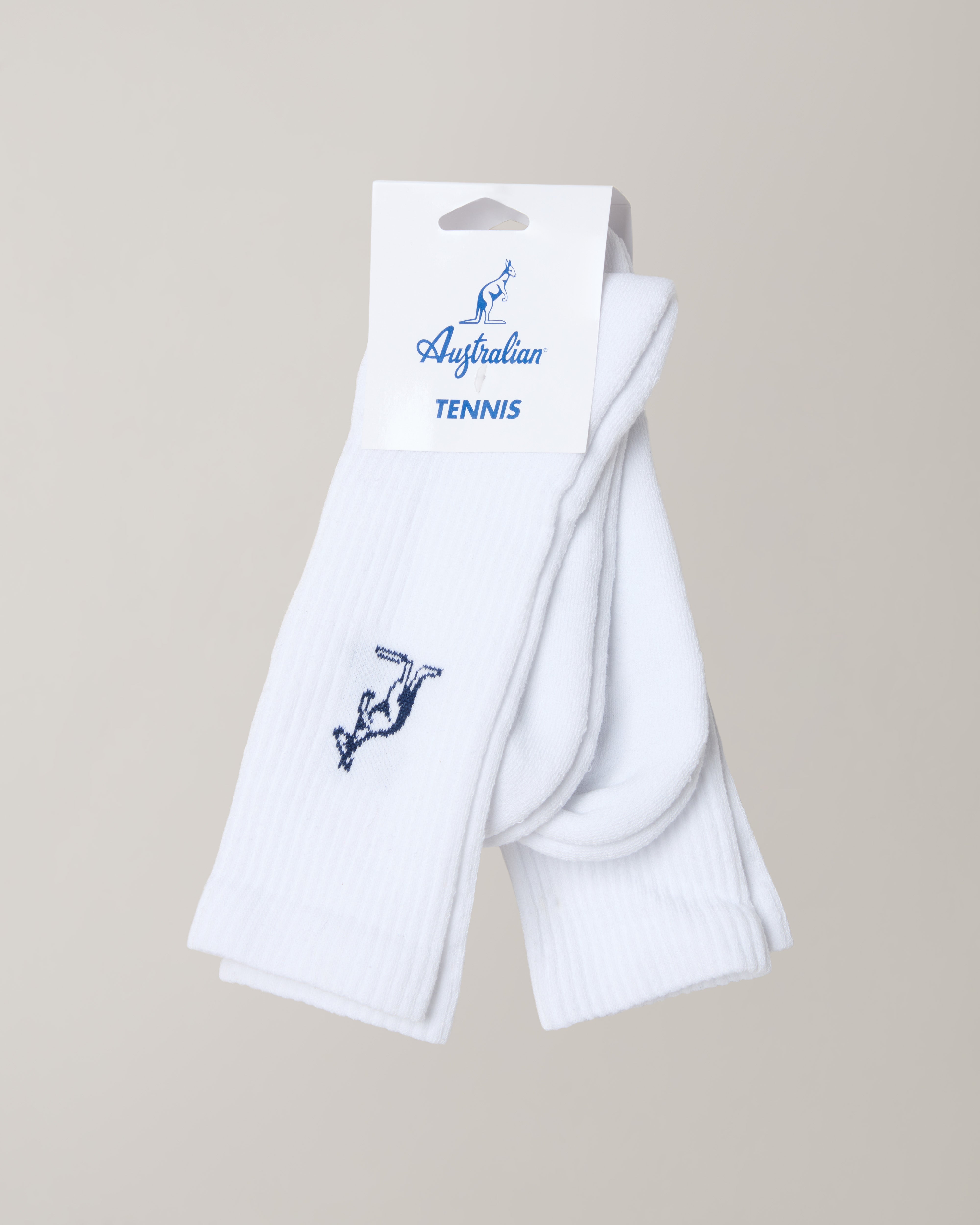 australian-bi-pack-calze-cotone-bianche-logo image 2