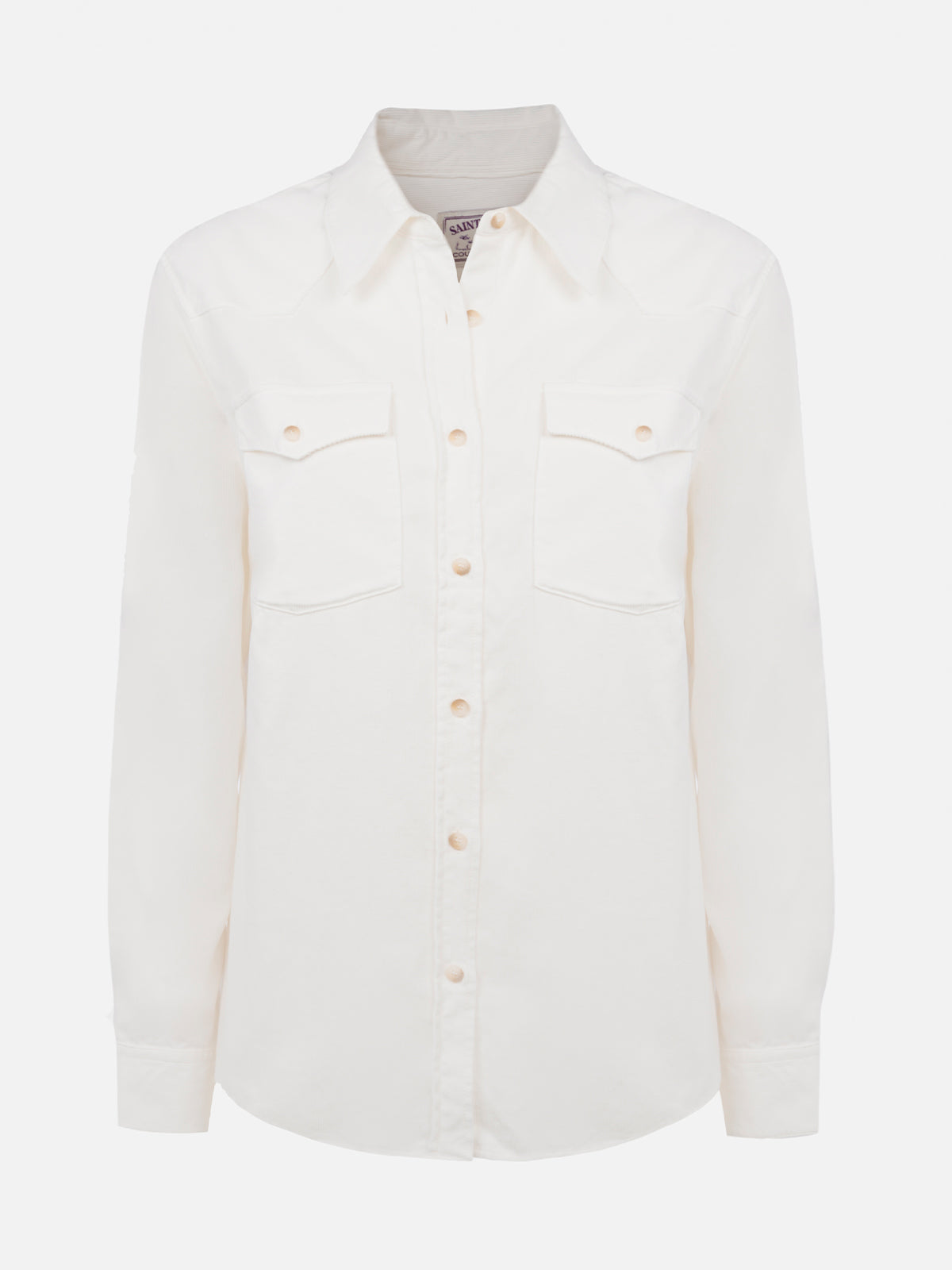 camicia-mc2-saint-barth-deer-in-tessuto-effetto-velluto-a-coste-panna-con-strass image 4