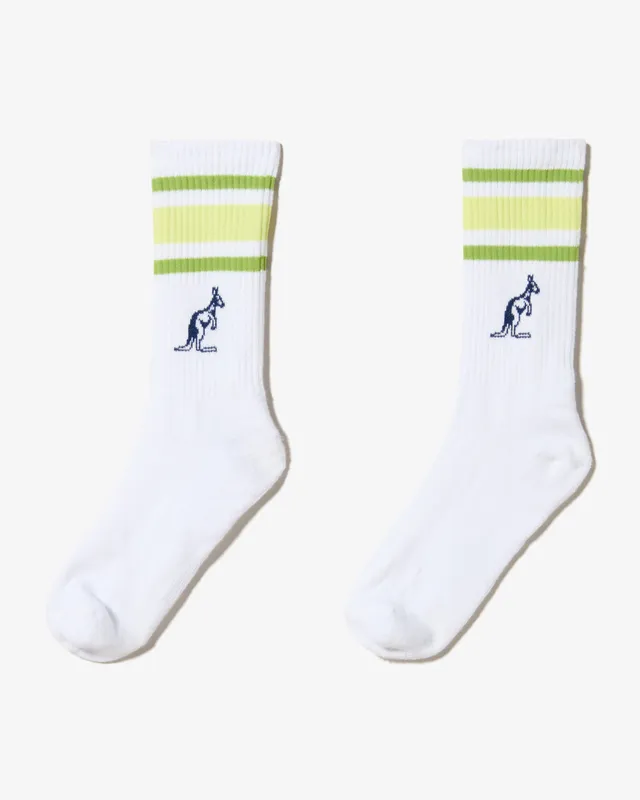 australian-stripes-socks-calze-tennis-in-cotone-a-righe image 1