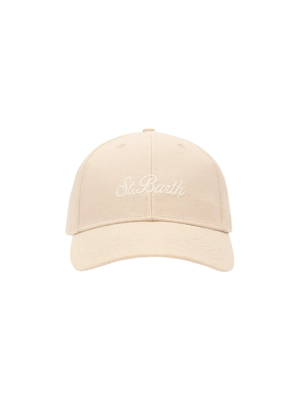 mc2-saint-barth-patmos-cappellino-da-baseball-in-lino-e-cotone-beige image 1