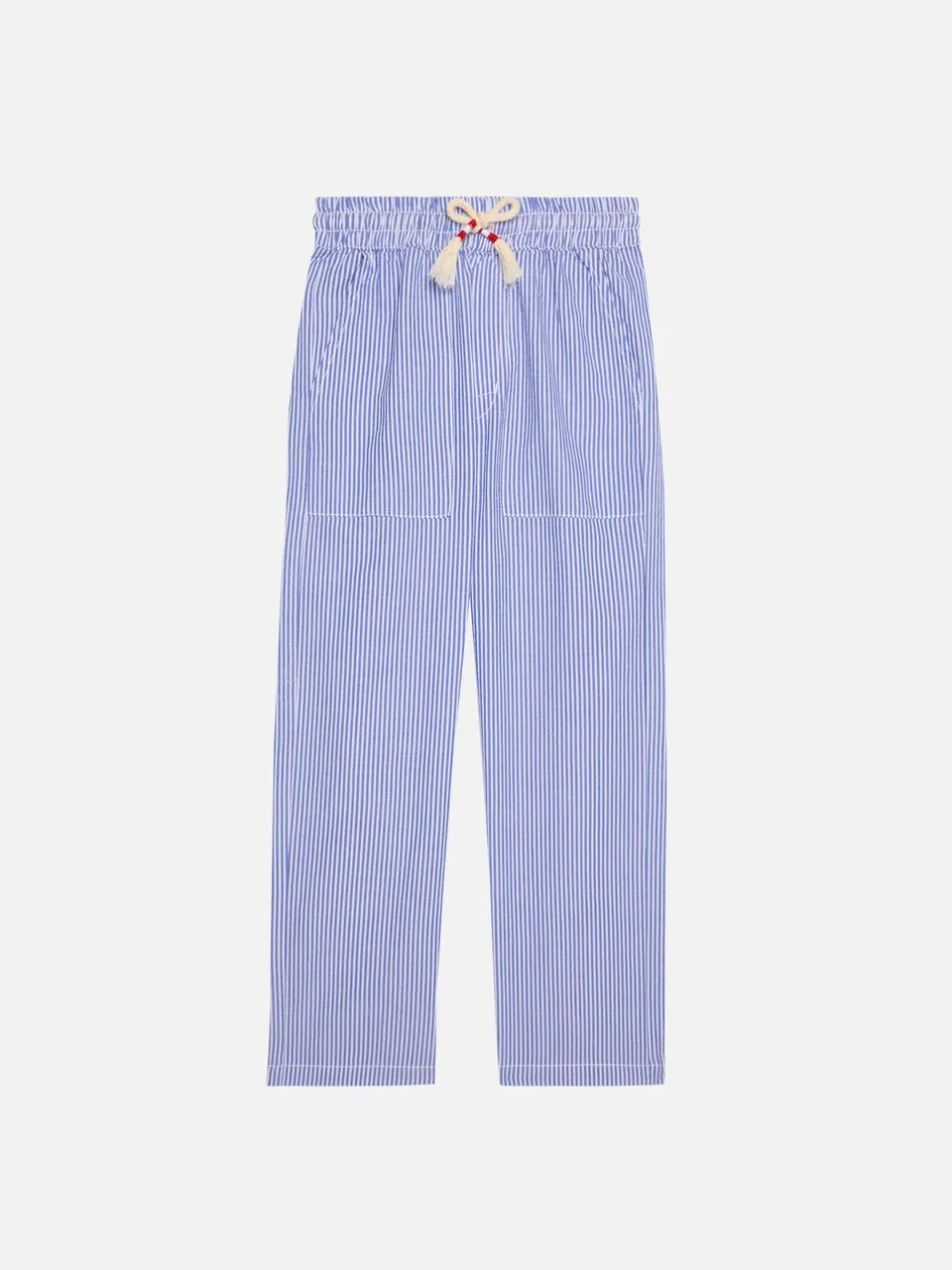 mc2-saint-barth-calais-jr-pantaloni-bambino-blu-seersucker-rigati image 1