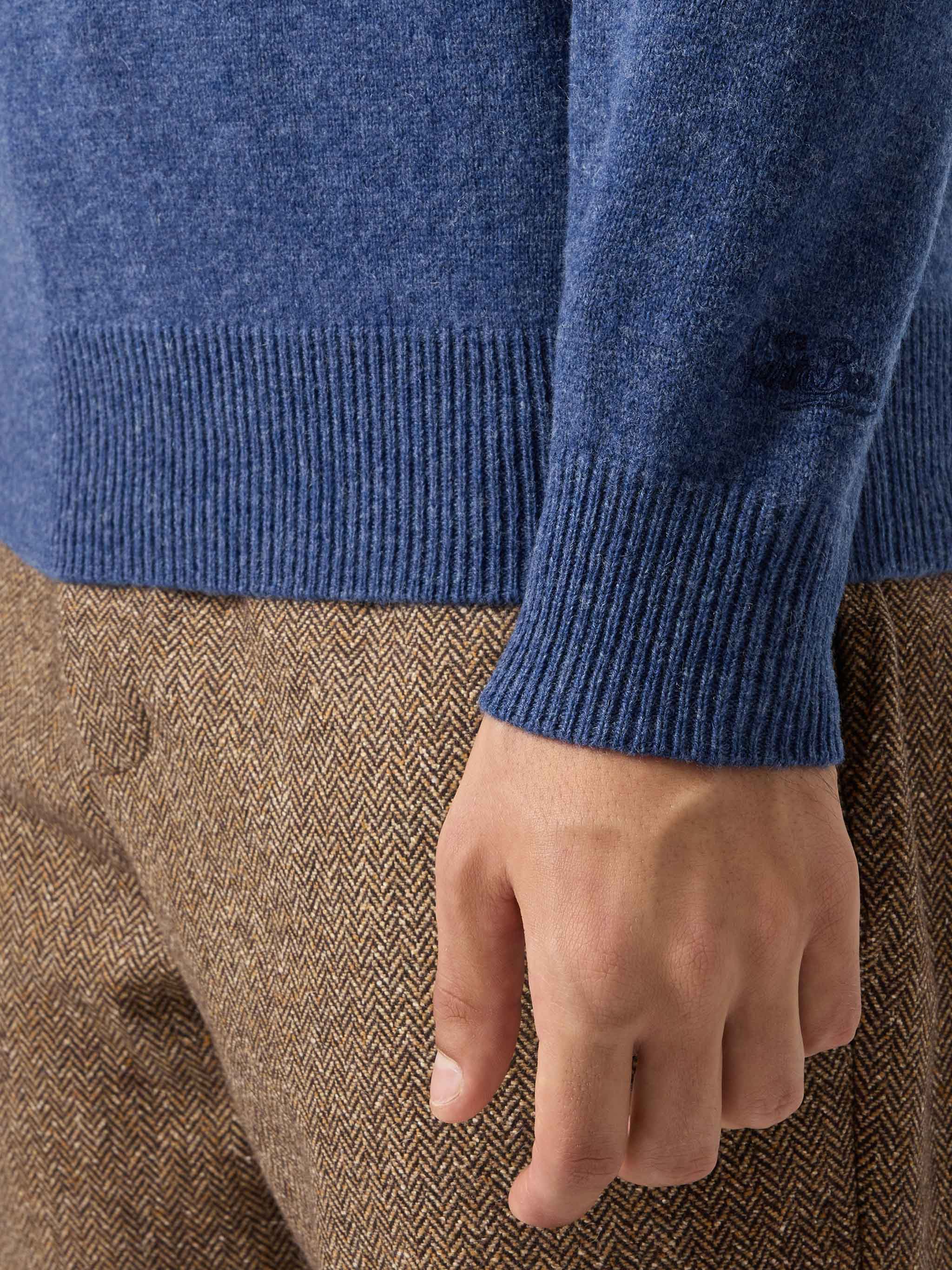 mc2-saint-barth-regent-maglione-100-lambswool-blu-denim-uomo image 4