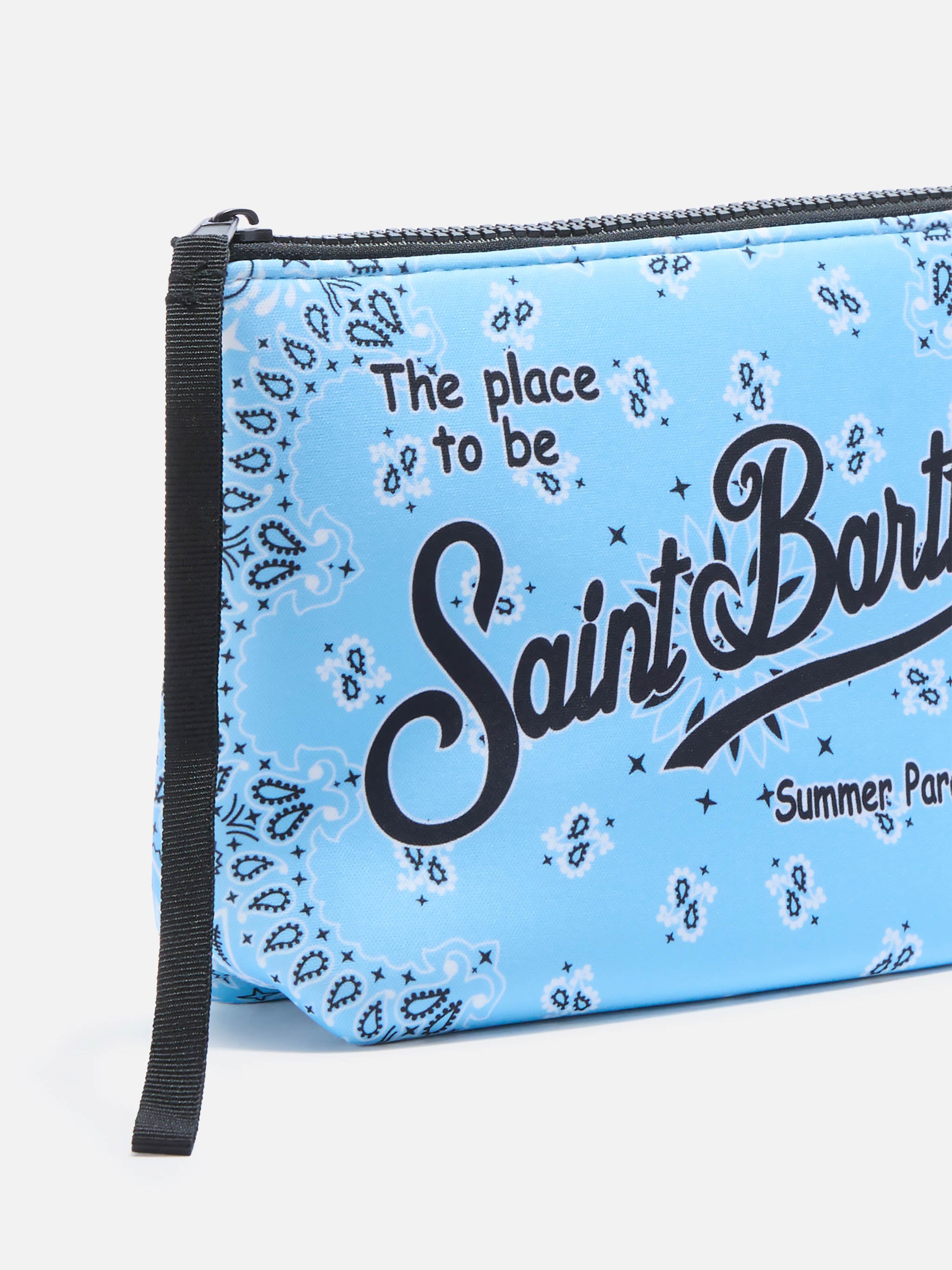mc2-saint-barth-pochette-aline-in-scuba-con-stampa-bandana-azzurra image 2
