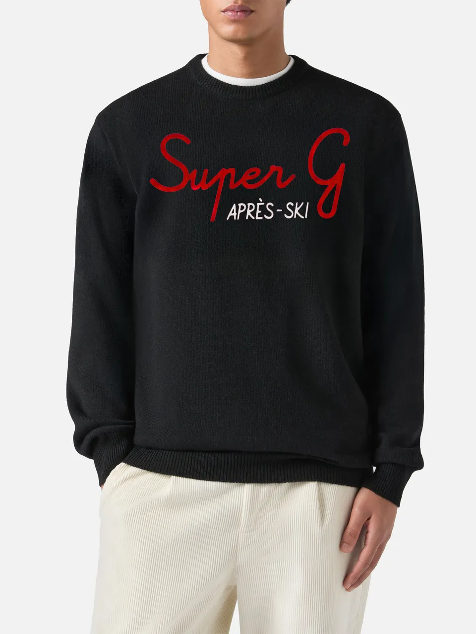 mc2-saint-barth-heron-maglione-girocollo-uomo-nero-super-g-special-edition image 1