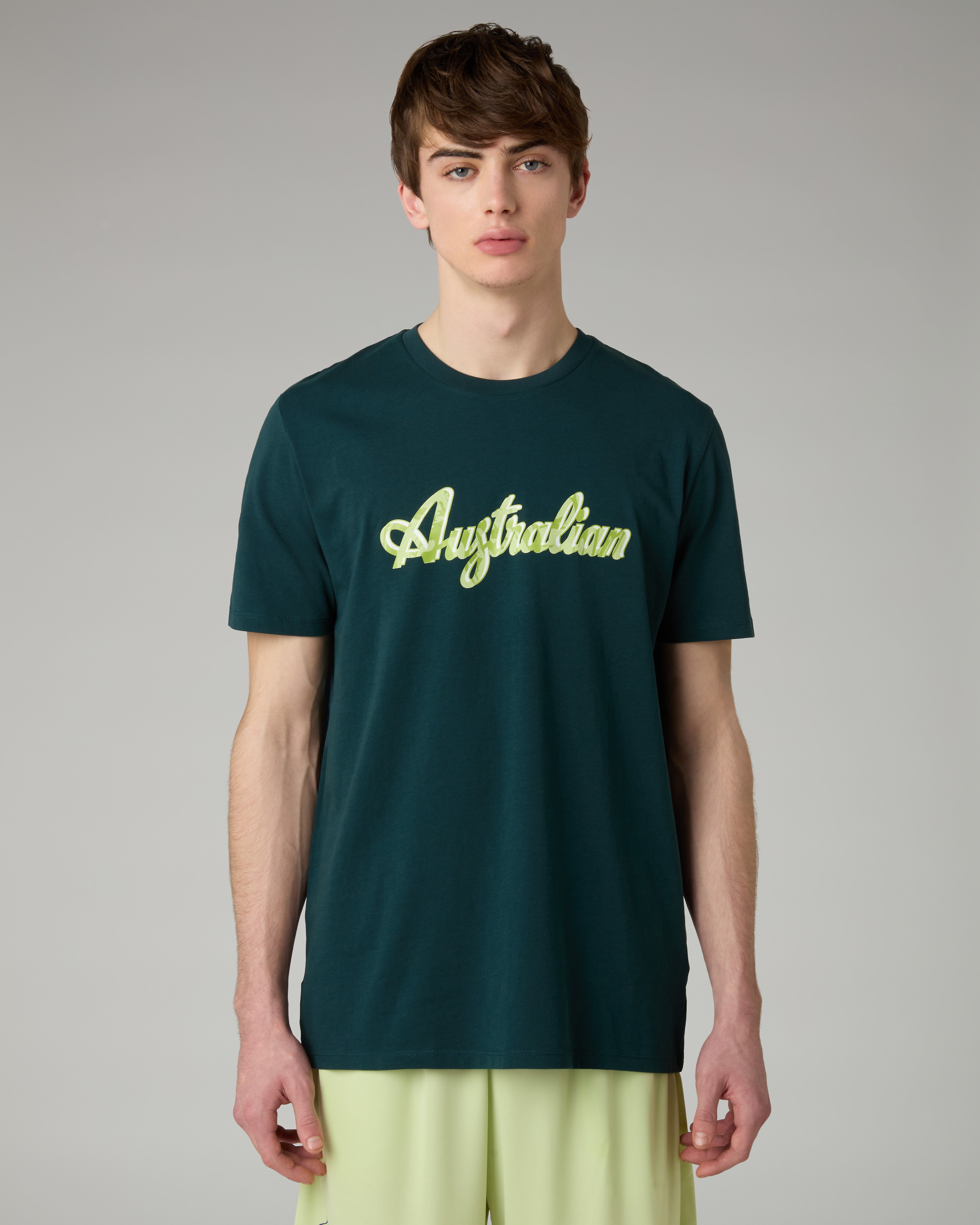 australian-logo-ripple-t-shirt-alloro-in-cotone-regular image 1
