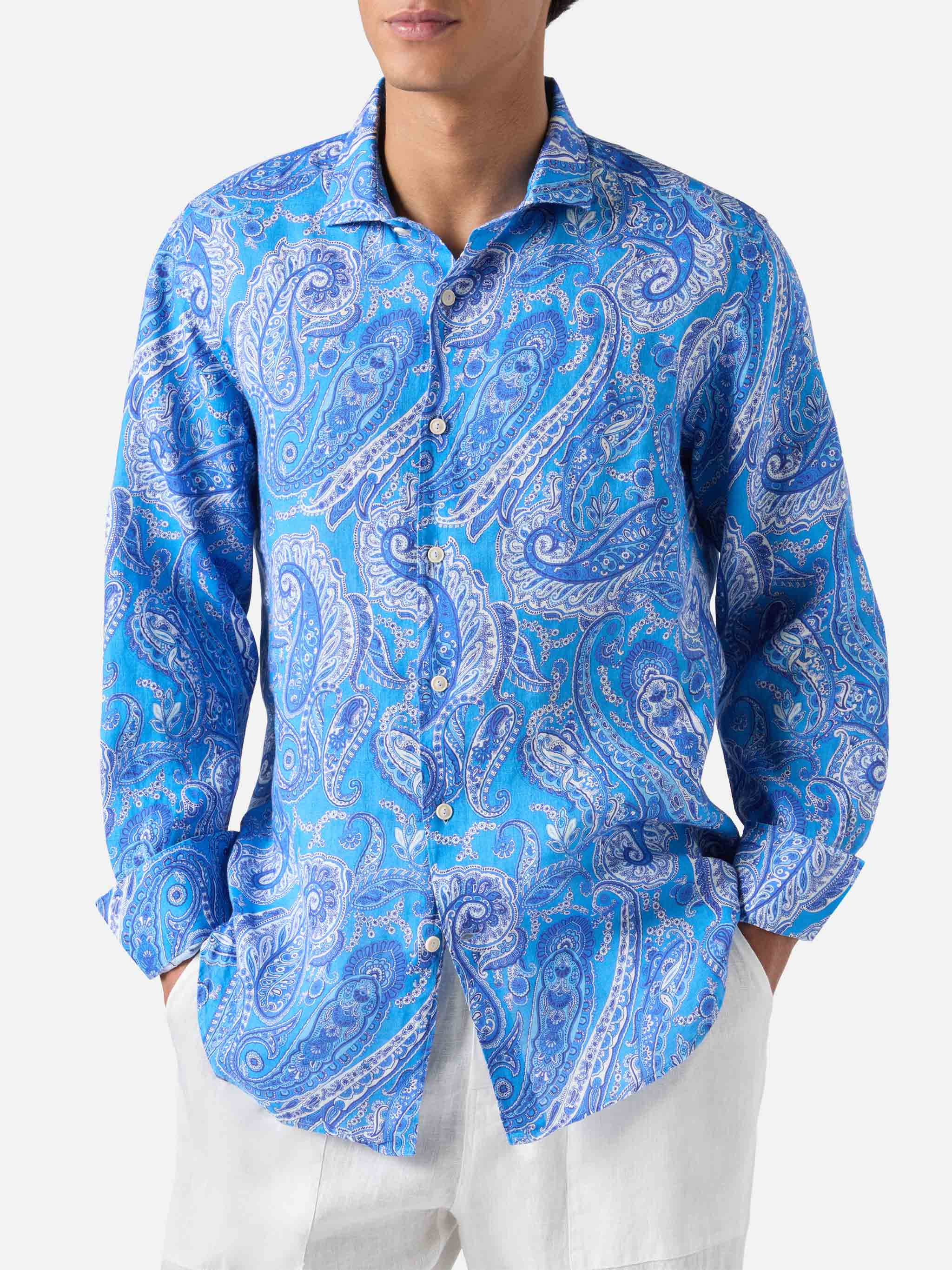 mc2-saint-barth-pamplona-camicia-in-lino-uomo-paisley-azzurro-chiaro image 1