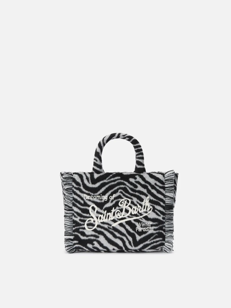 mc2-saint-barth-vanity-mini-felt-borsa-mini-zebra-bianco-nero image 1