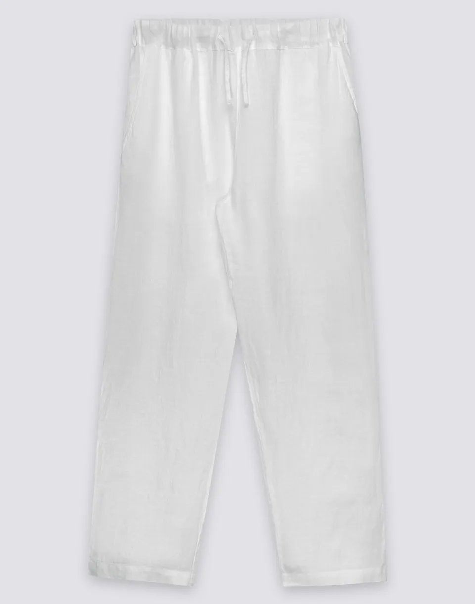 sundek-pantaloni-lunghi-uomo-a-vita-elasticata-in-lino image 1