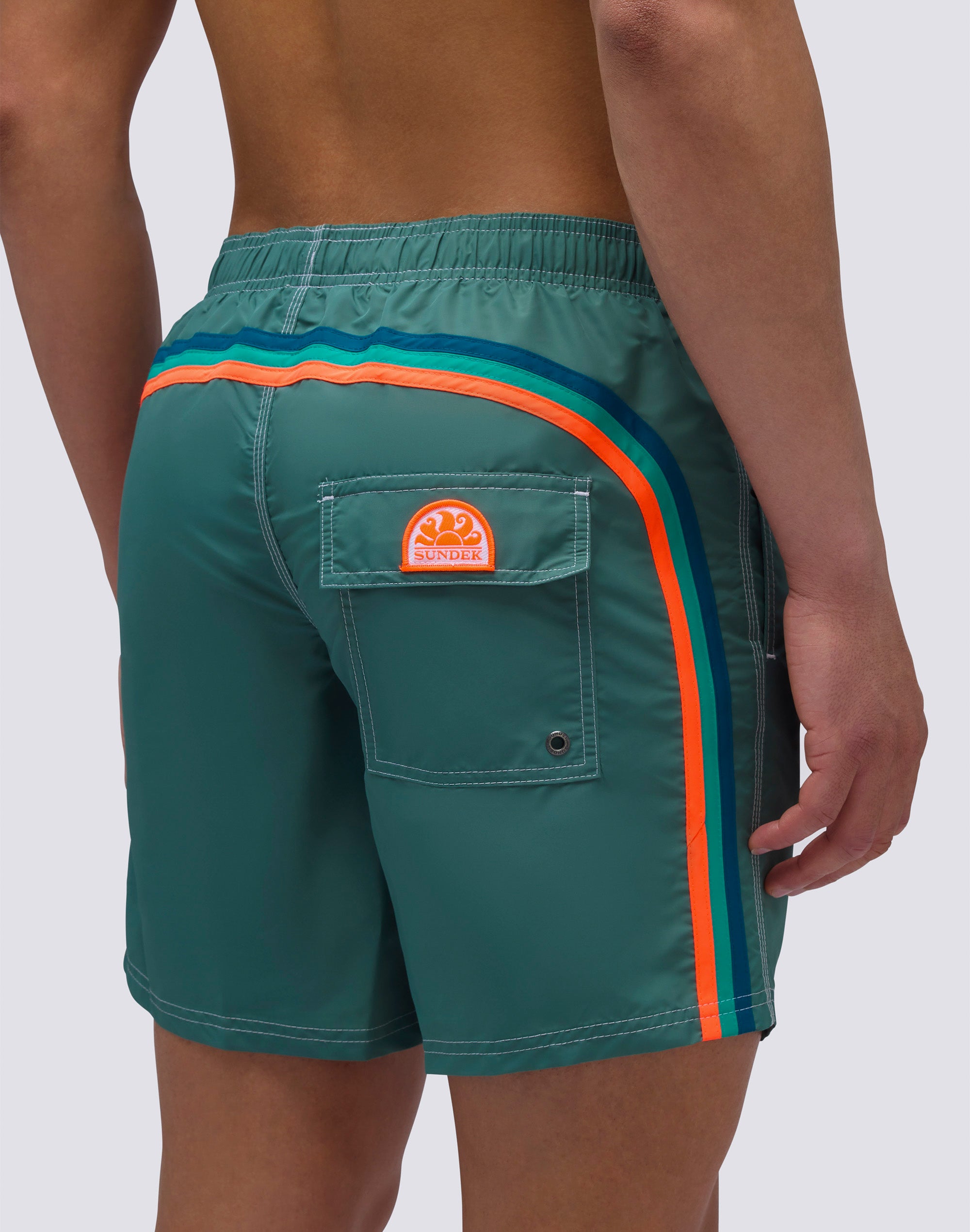 sundek-boardshort-iconic-taffeta-a-vita-elasticata-uomo image 3