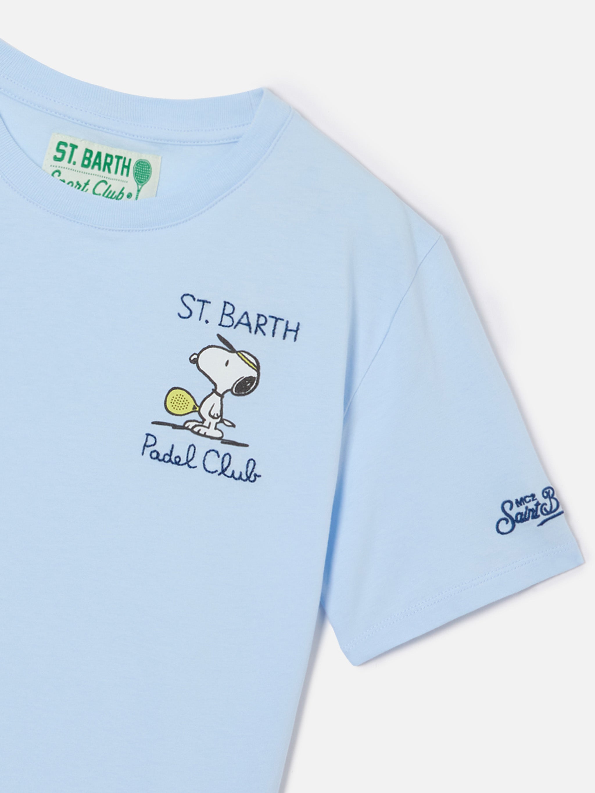 mc2-saint-barth-portofino-jr-t-shirt-bambino-blu-padel-club-special-edition image 2