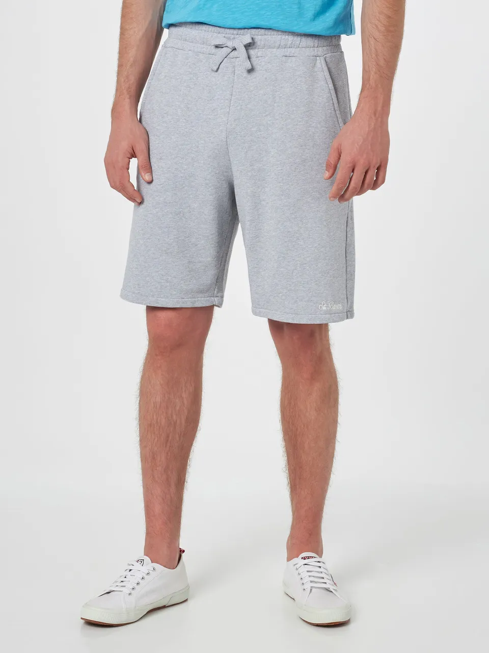 bermuda-mc2-saint-barth-randle-in-felpa-di-cotone-grigio-melange image 1