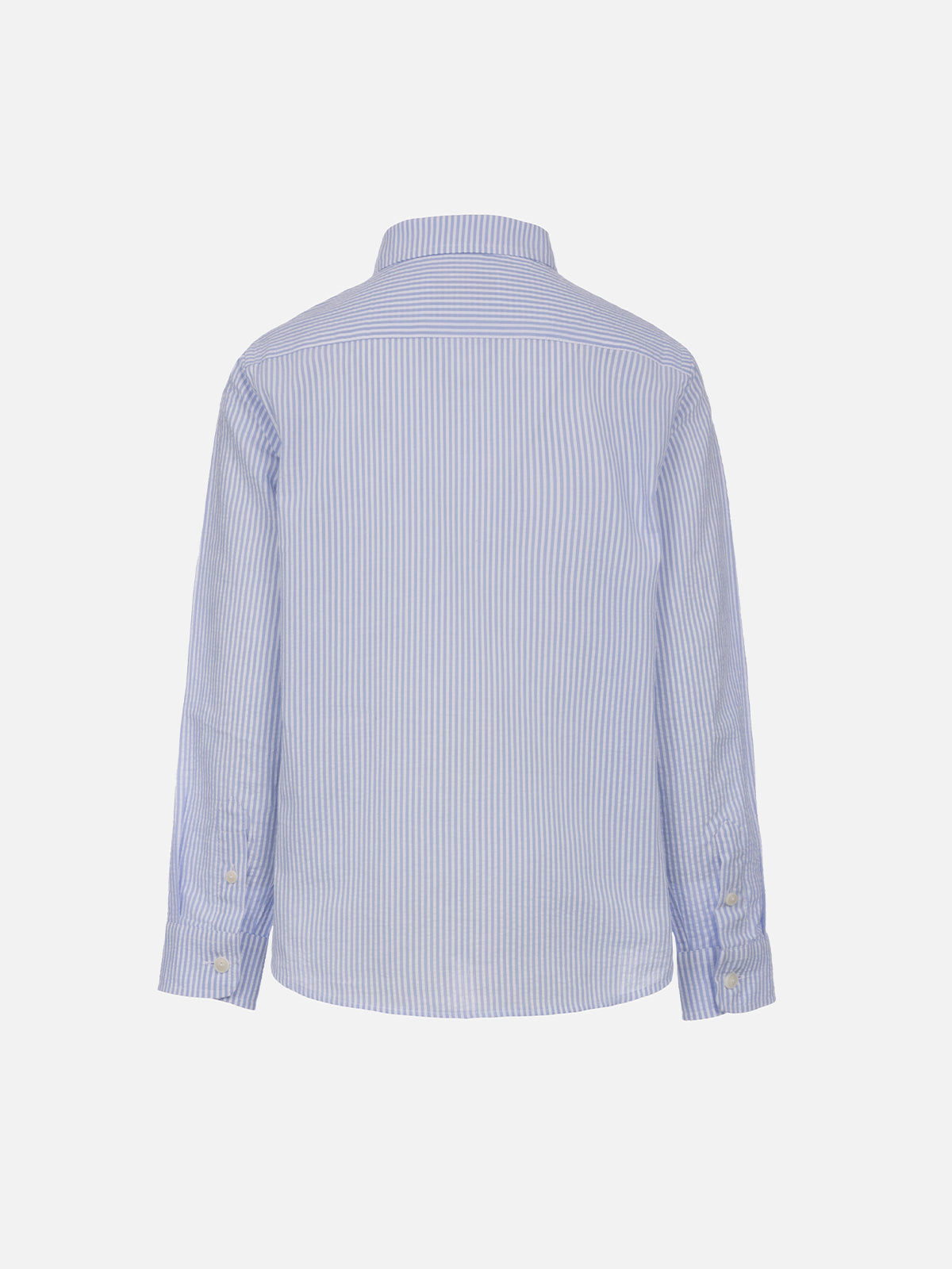 mc2-saint-barth-agnes-camicia-bambino-in-cotone-seersucker-rigato-azzurro image 2