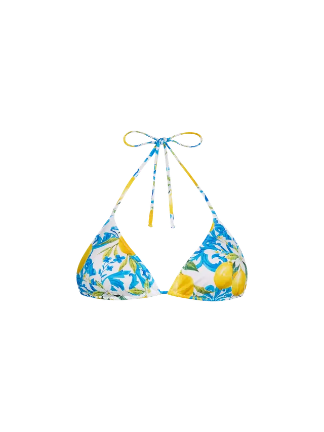 mc2-saint-barth-top-bikini-leah-triangolo-maiolica-rosa-bianco-con-coppe-estraib image 1