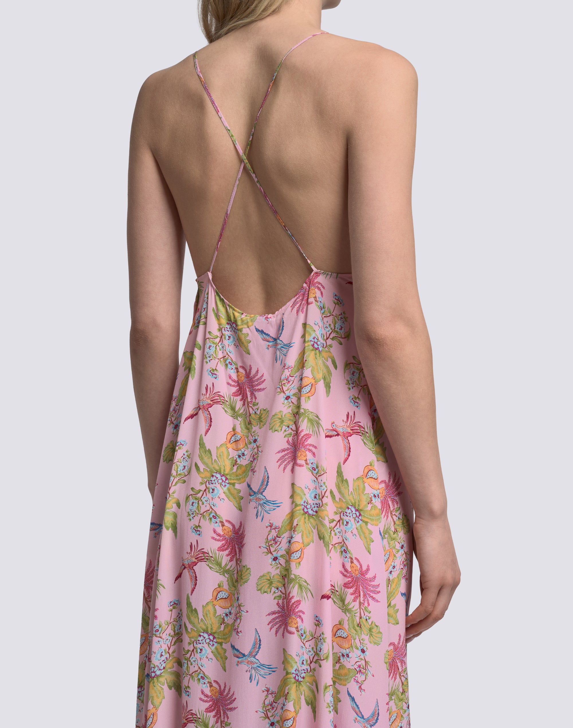 sundek-abito-donna-senza-maniche-lungo-stampa-sweet-parrot-w220drva2wp image 4
