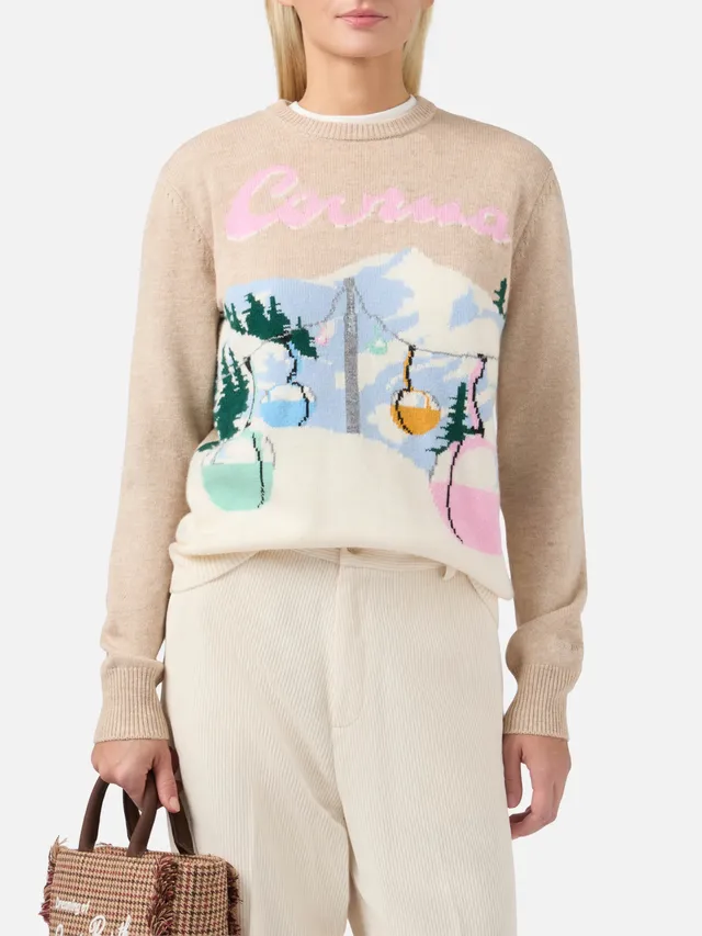 mc2-saint-barth-maglione-new-queen-in-misto-cashmere-beige-con-jacquard-cartolin image 1