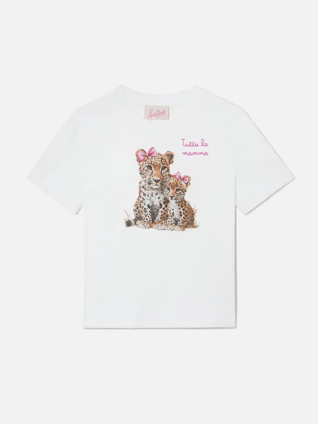mc2-saint-barth-elly-t-shirt-bambina-cotone-bianca-leopardi-tutta-la-mamma image 1