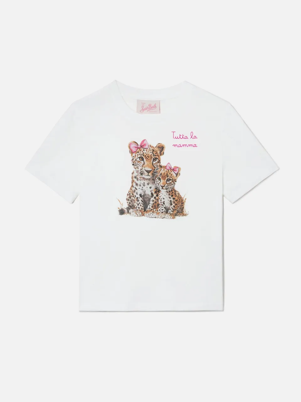 mc2-saint-barth-elly-t-shirt-bambina-cotone-bianca-leopardi-tutta-la-mamma image 1