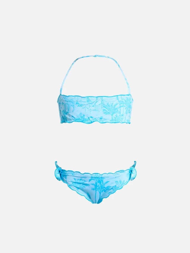mc2-saint-barth-bikini-fascia-emy-bambina-toile-de-jouy-azzurro image 1