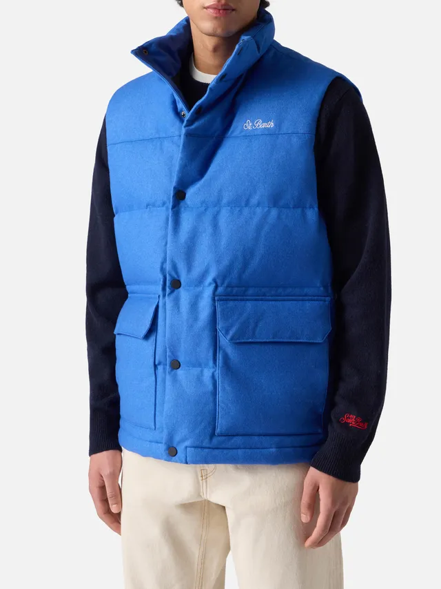 mc2-saint-barth-thunder-gilet-imbottito-misto-lana-bluette-uomo image 1