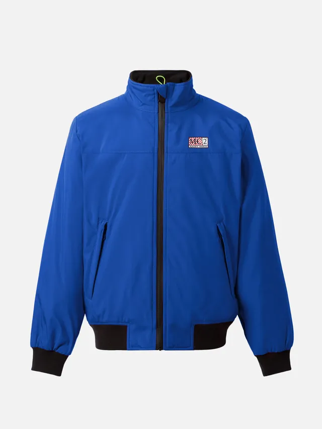mc2-saint-barth-country-jr-bomber-bambino-bluette-con-pelliccia image 1