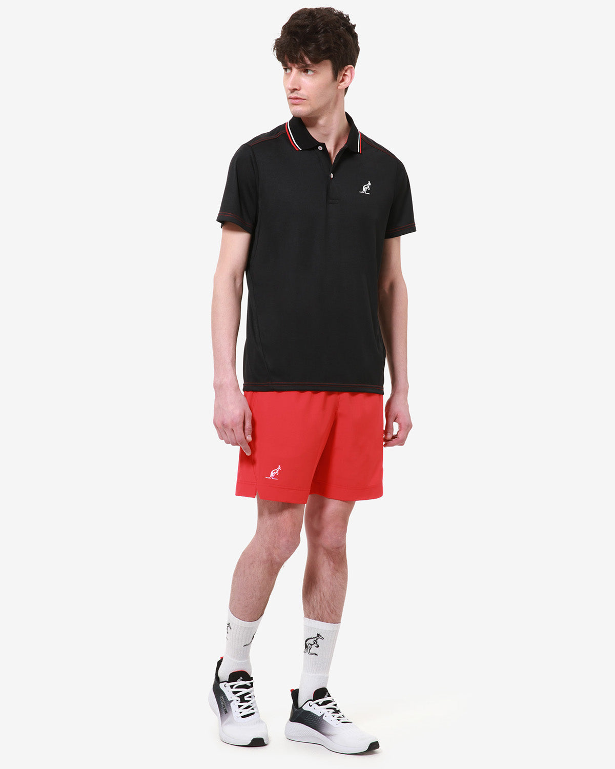 australian-slam-short-tennis-rosso-vivo-made-in-italy image 2