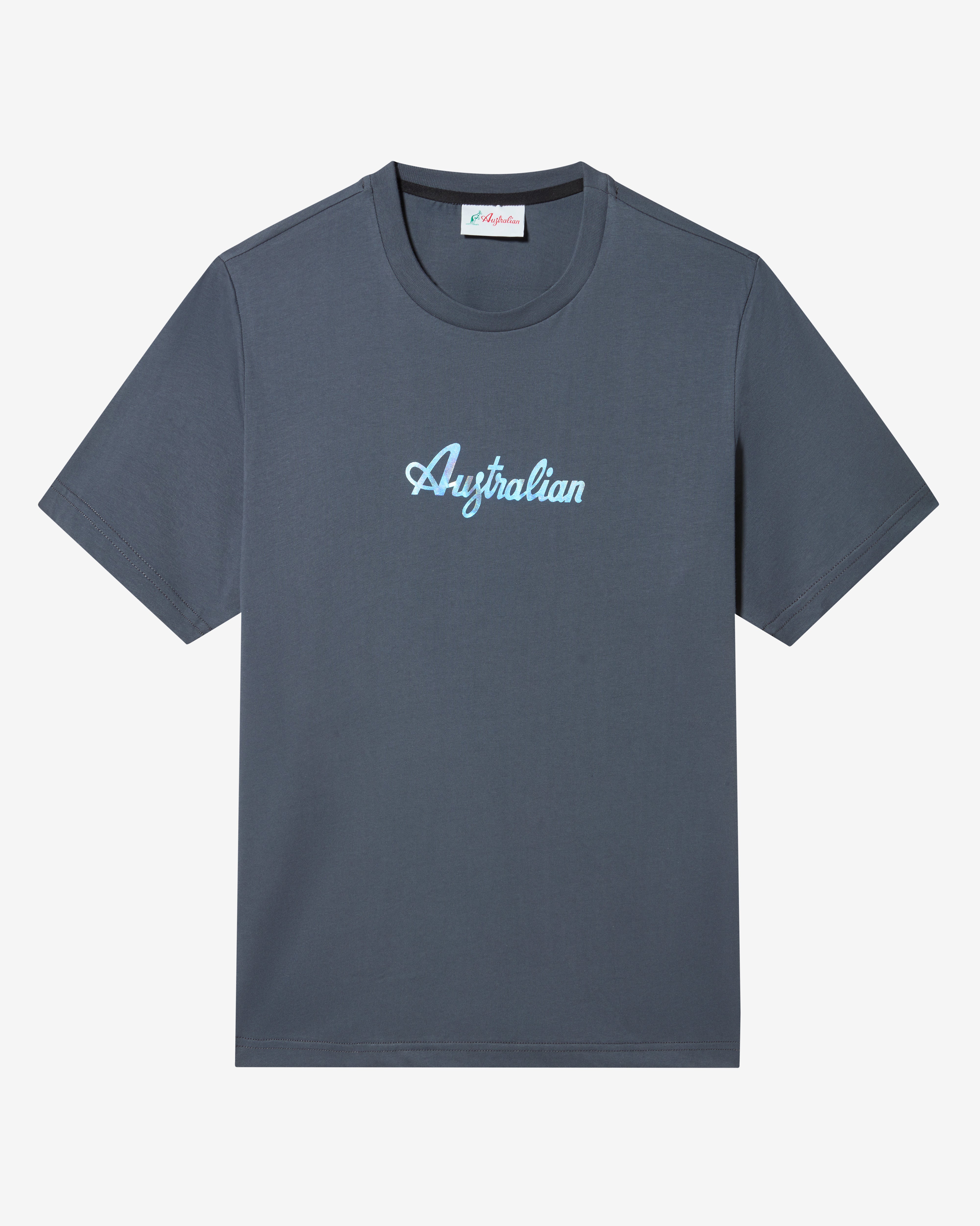 australian-urban-t-shirt-grigio-titanio-logo-olografico image 4