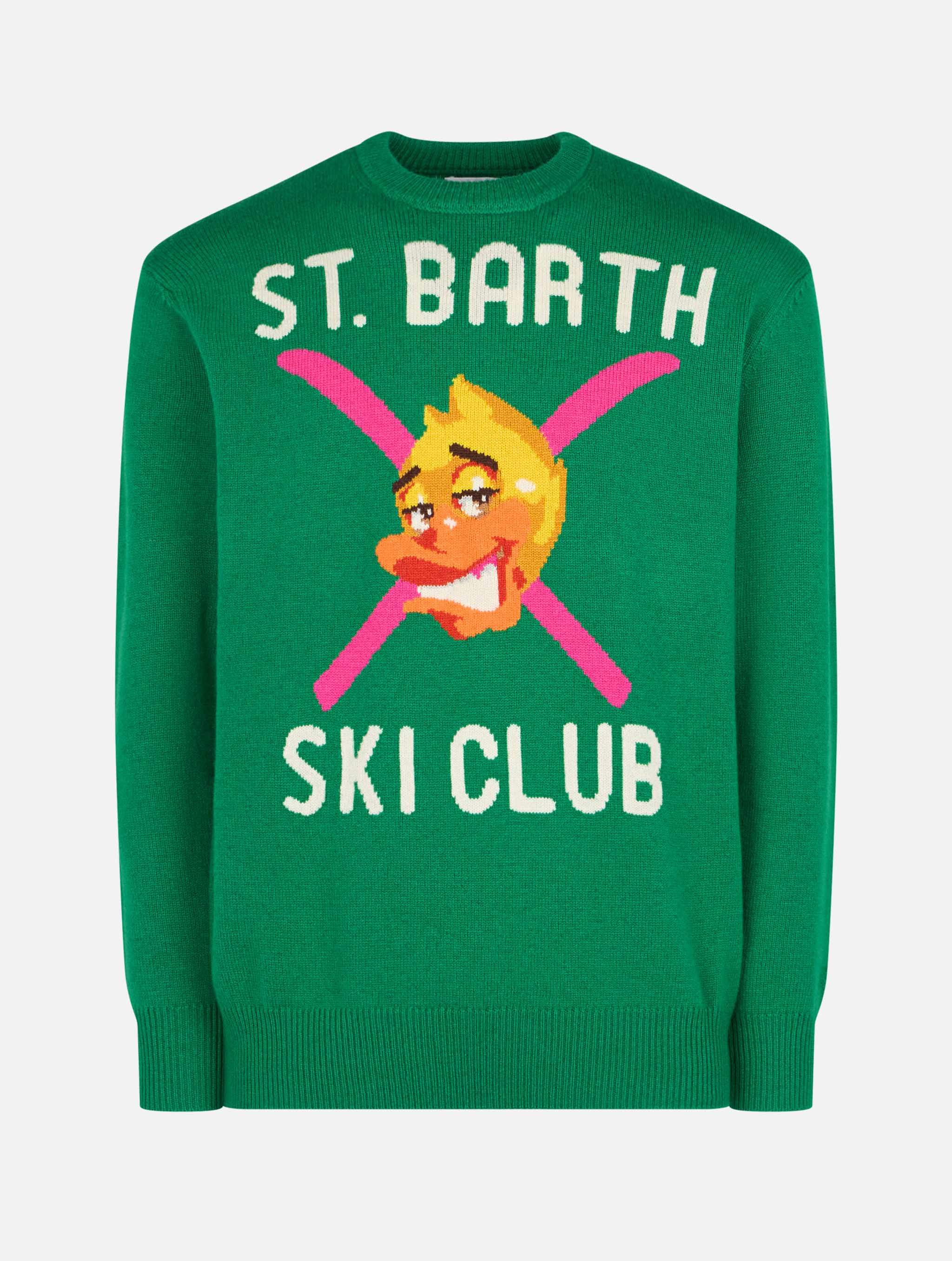 mc2-saint-barth-maglione-girocollo-uomo-crypto-ducky-jacquard-verde-crypto-puppe image 4